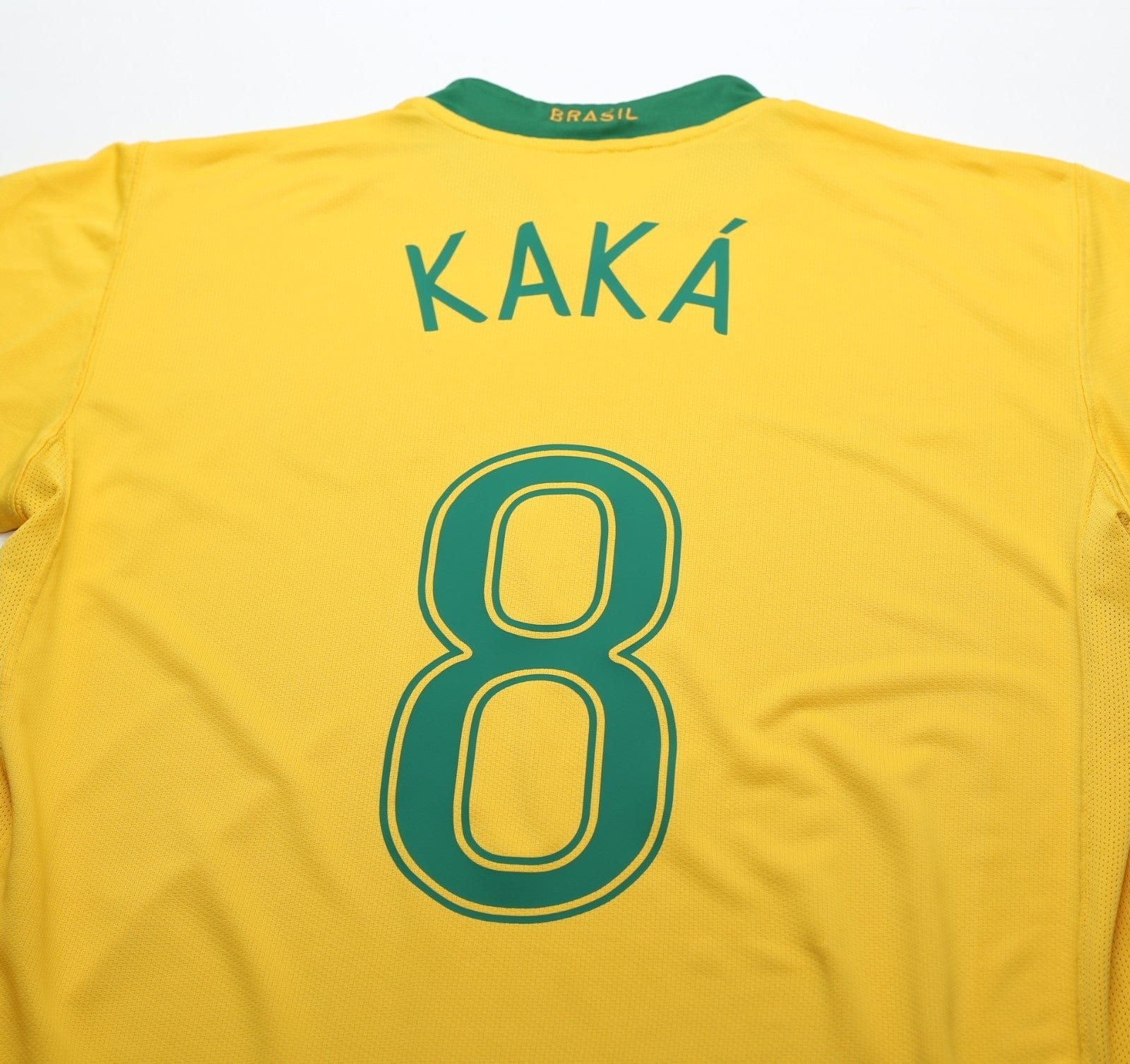 2006/08 KAKA #8 Brazil Vintage Nike World Cup 06 Home Football Shirt (L)