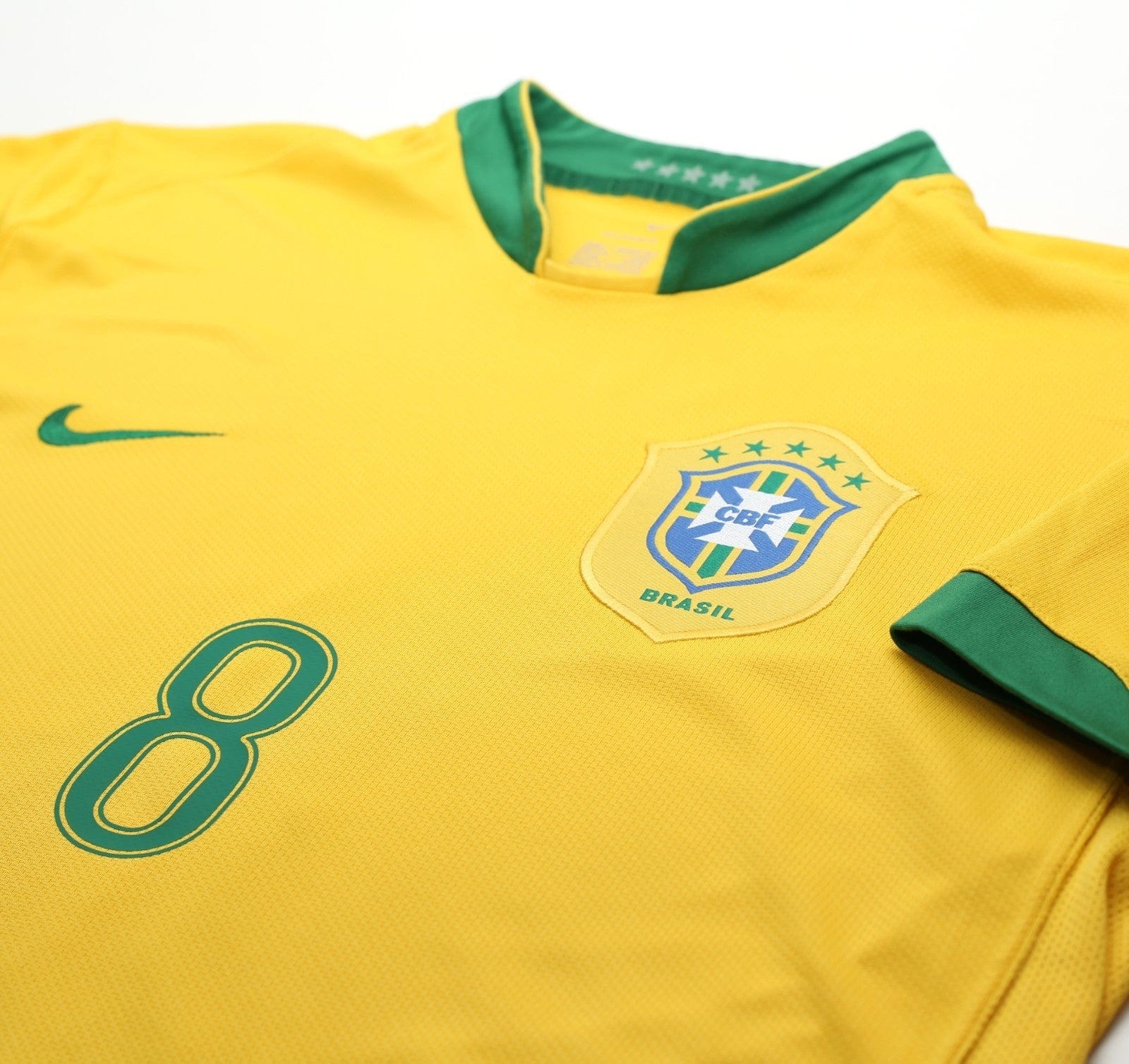 2006/08 KAKA #8 Brazil Vintage Nike World Cup 06 Home Football Shirt (L)