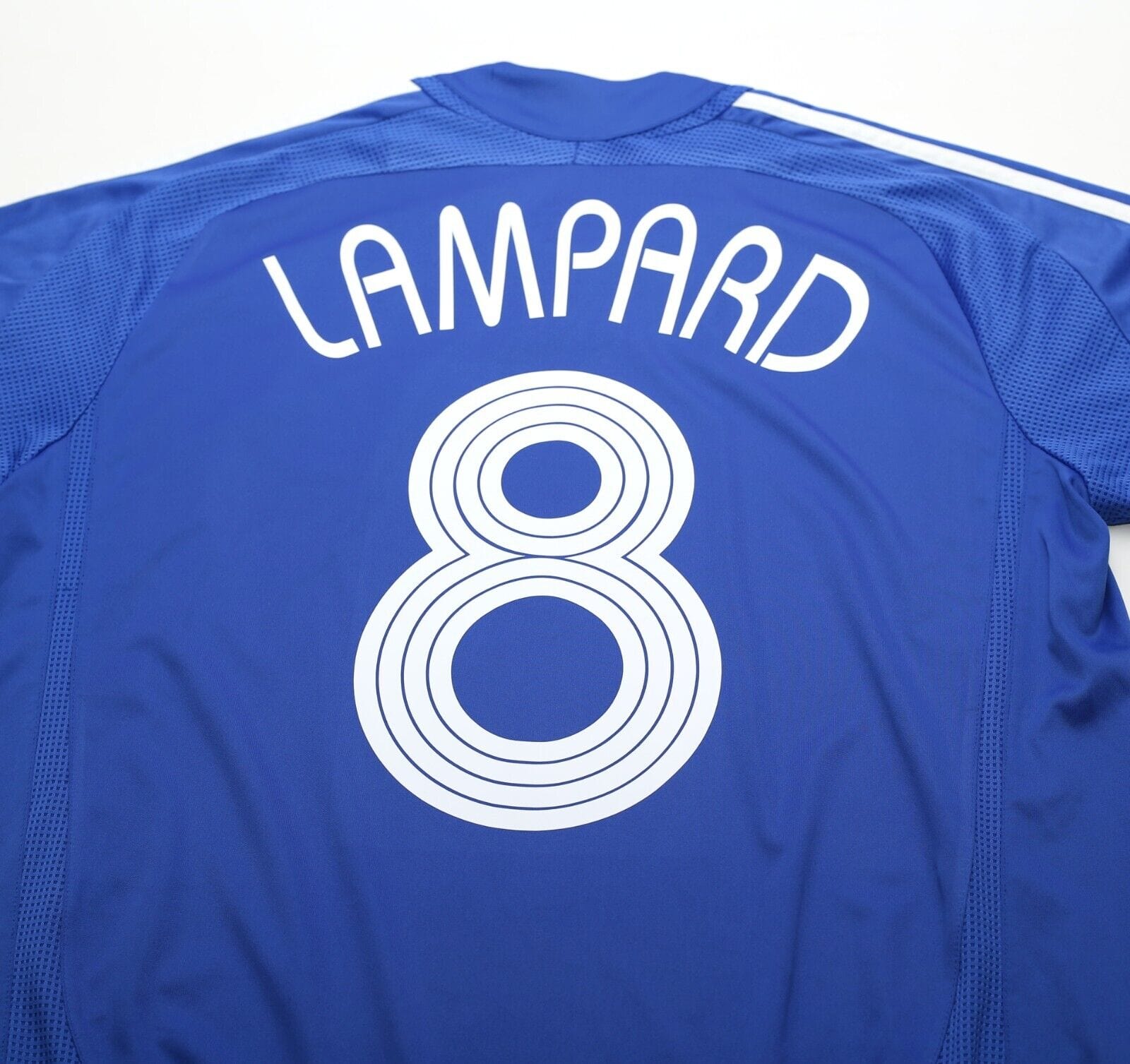 2006/08 LAMPARD #8 Chelsea Vintage adidas UCL Home Football Shirt Jersey (M)
