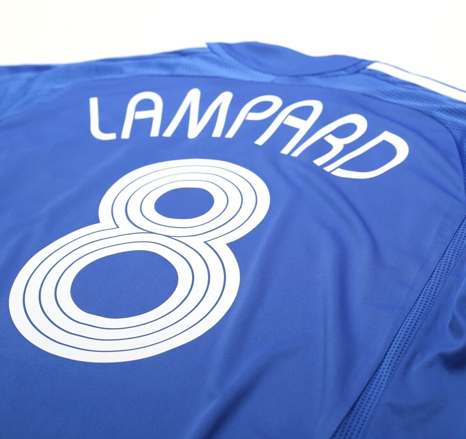 2006/08 LAMPARD #8 Chelsea Vintage adidas UCL Home Football Shirt Jersey (M)