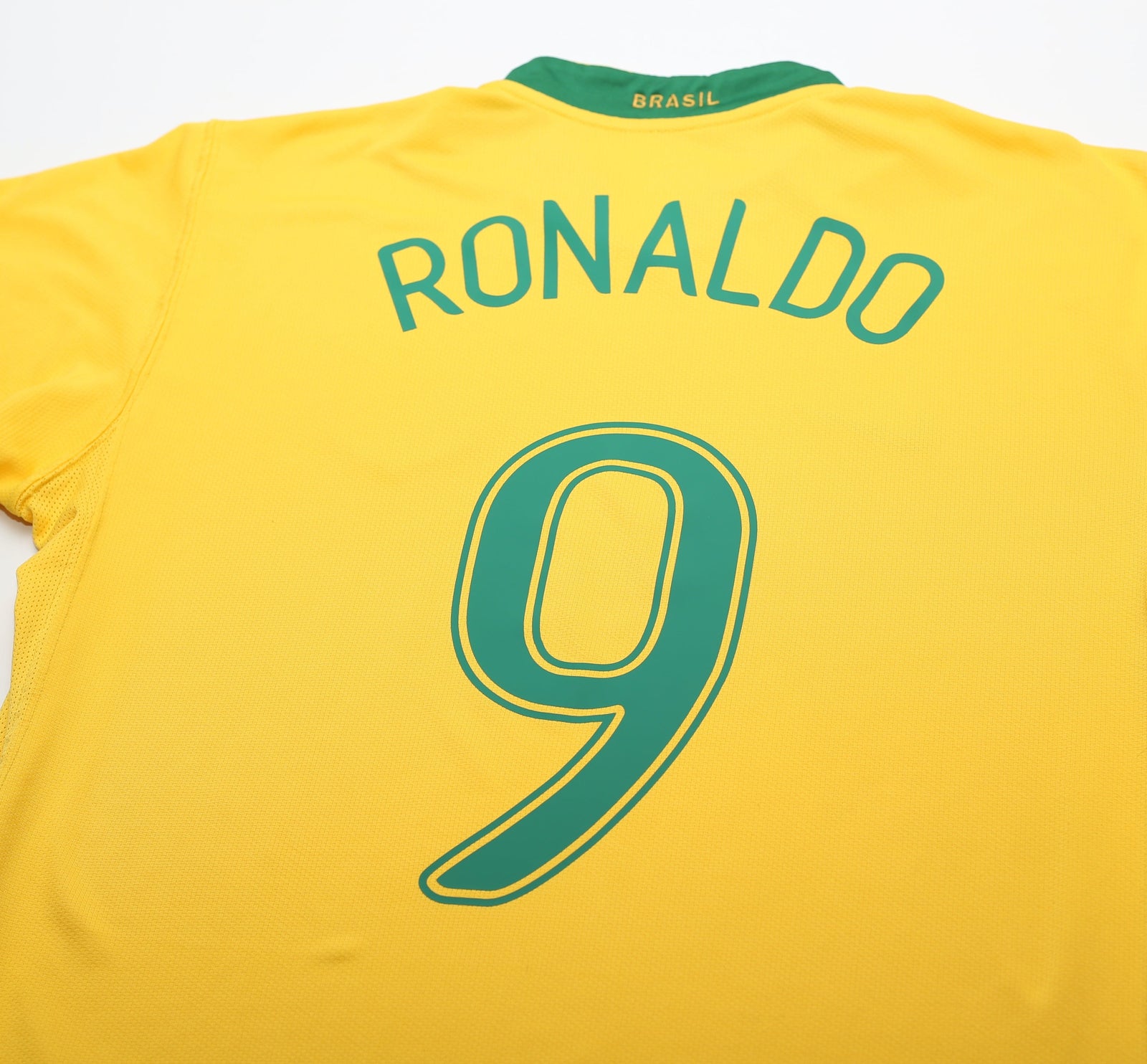 2006/08 RONALDO #9 Brazil Vintage Nike Home Football Shirt Jersey (L)