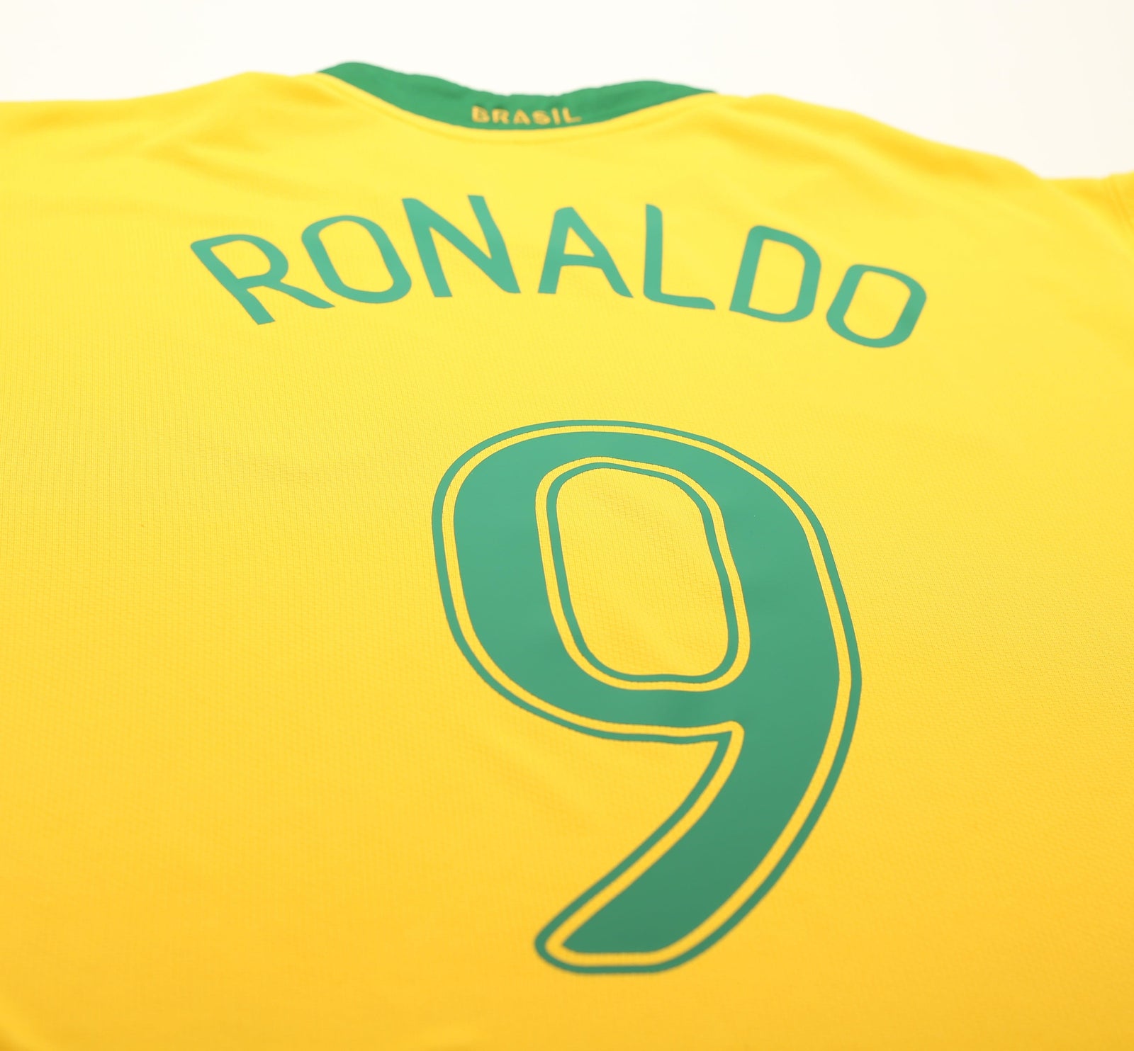 2006/08 RONALDO #9 Brazil Vintage Nike Home Football Shirt Jersey (L)