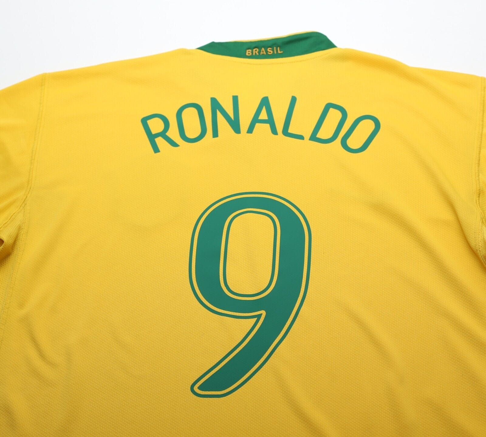 2006/08 RONALDO #9 Brazil Vintage Nike Home Football Shirt Jersey (XL)