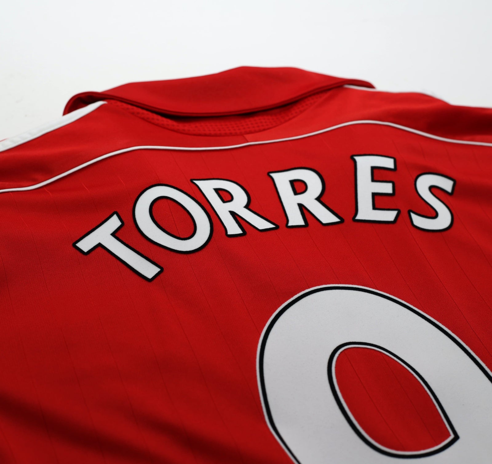 2006/08 TORRES #9 Liverpool Vintage adidas Home Football Shirt (L)