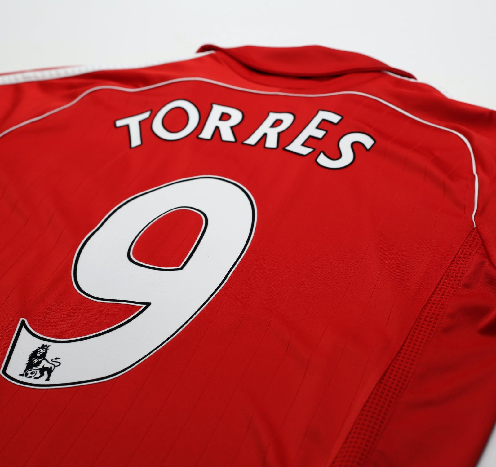 2006/08 TORRES #9 Liverpool Vintage adidas Home Football Shirt (L)