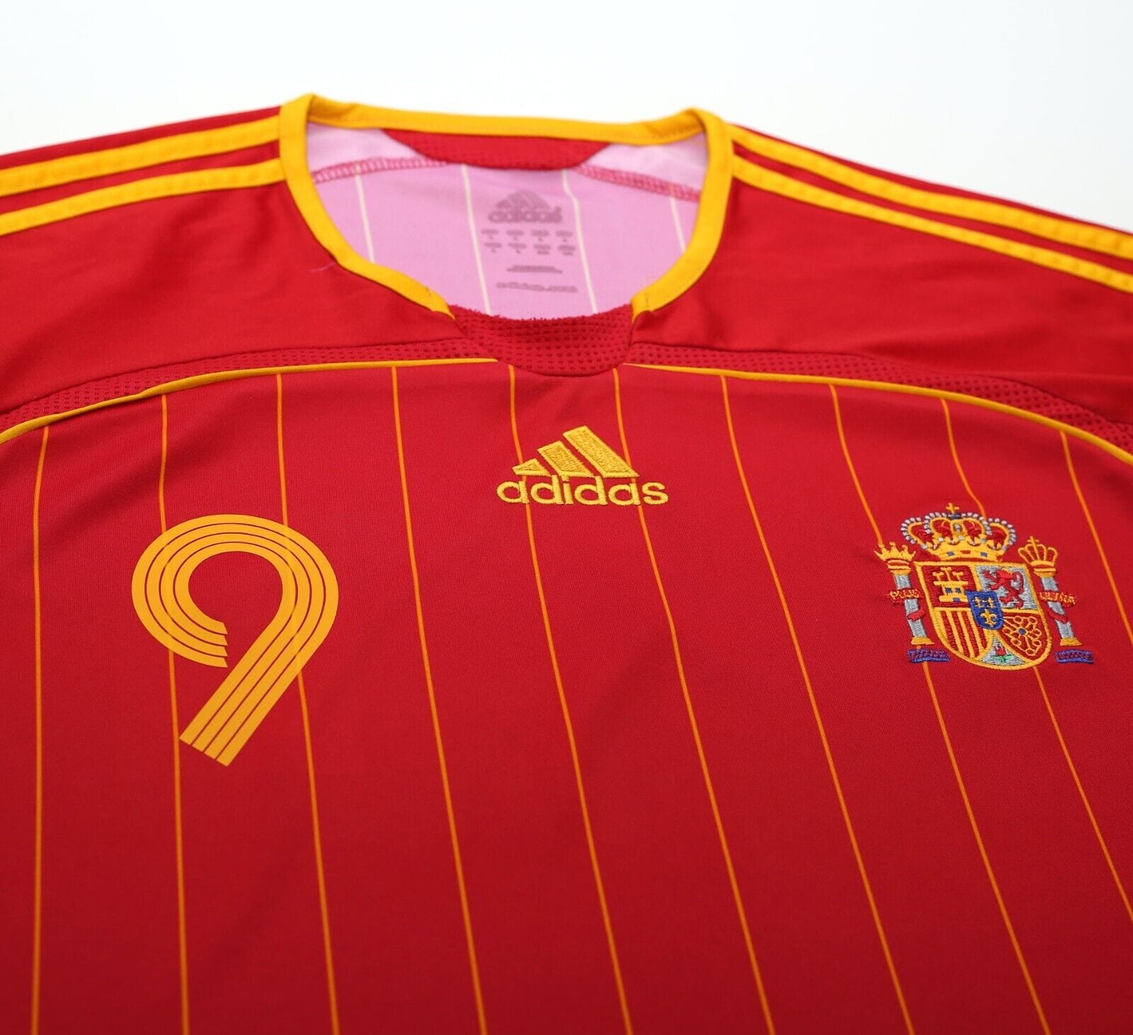 2006/08 TORRES #9 Spain Vintage adidas Home Football Shirt (L) World Cup 2006