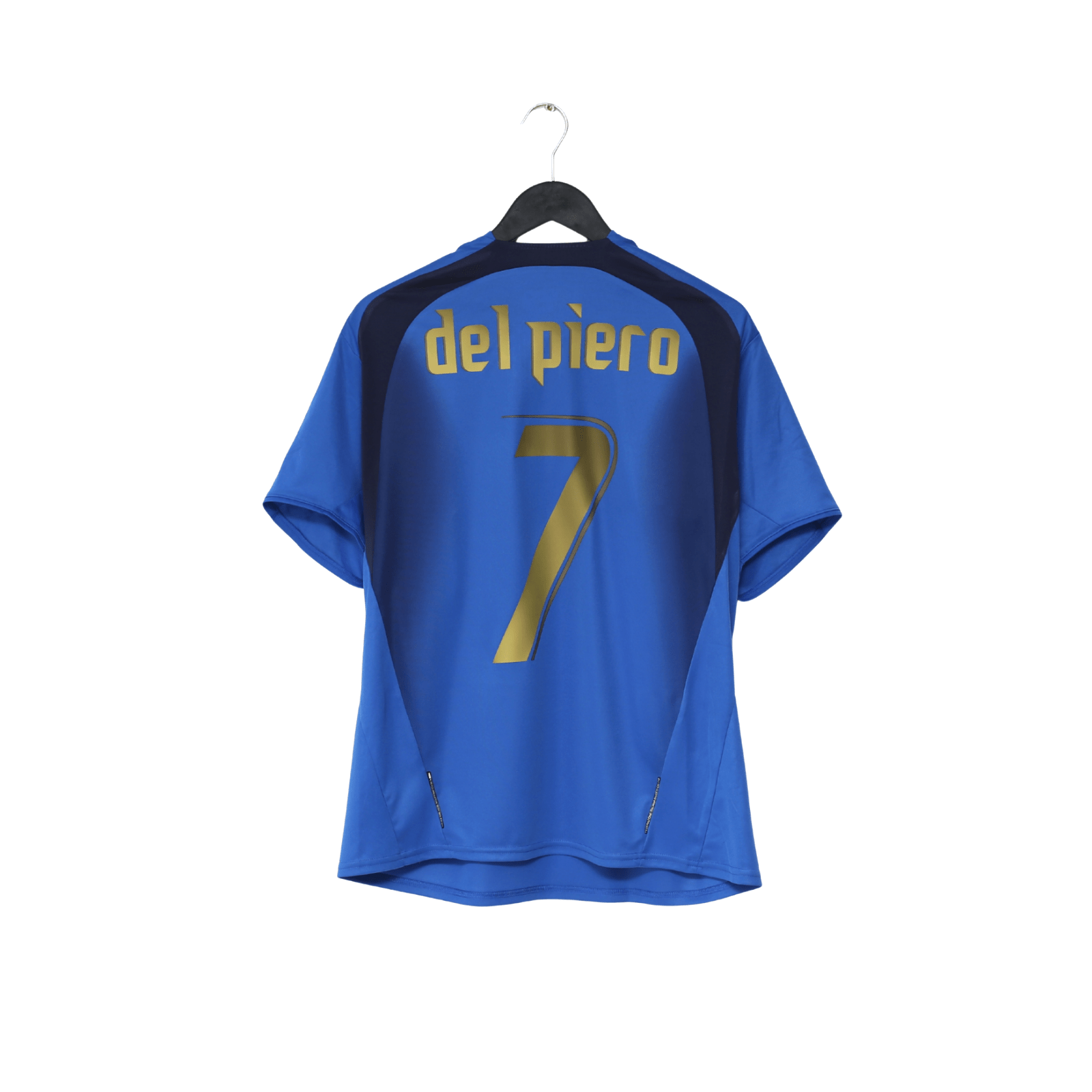 2006 DEL PIERO #7 Italy Vintage PUMA Home Football Shirt (M) WC 2006