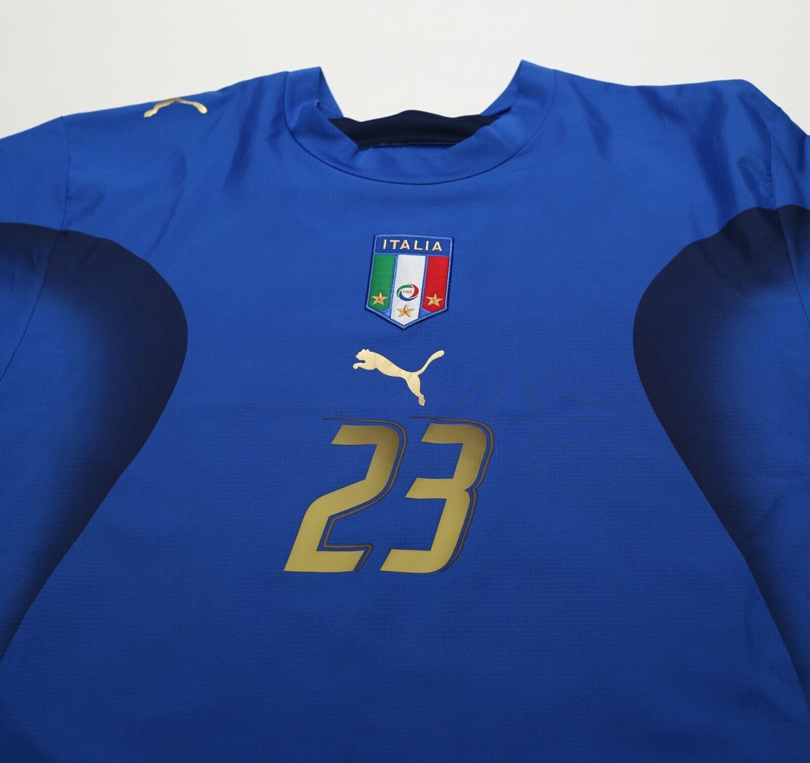 2006 MATERAZZI #23 Italy Vintage PUMA Home Football Shirt (XXL) WC 2006