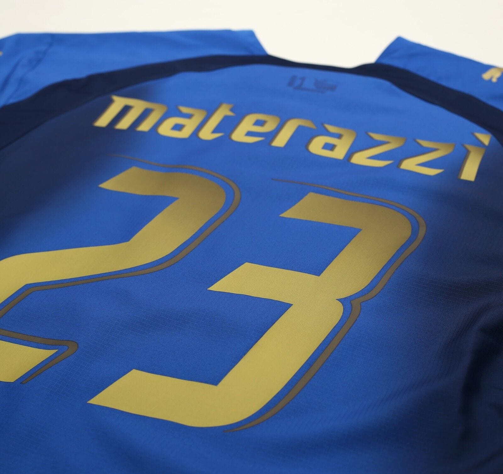 2006 MATERAZZI #23 Italy Vintage PUMA Home Football Shirt (XXL) WC 2006
