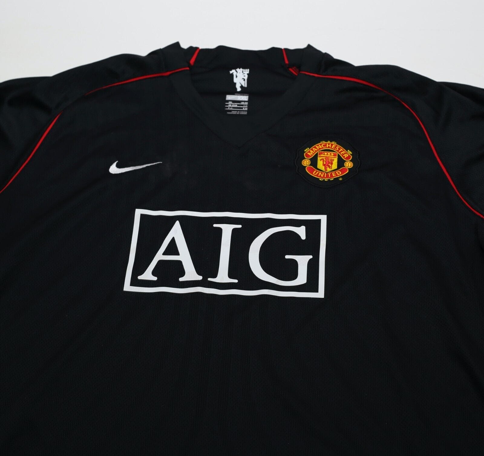 2007/08 #7 Manchester United Vintage Nike Away Football Shirt (XXL)