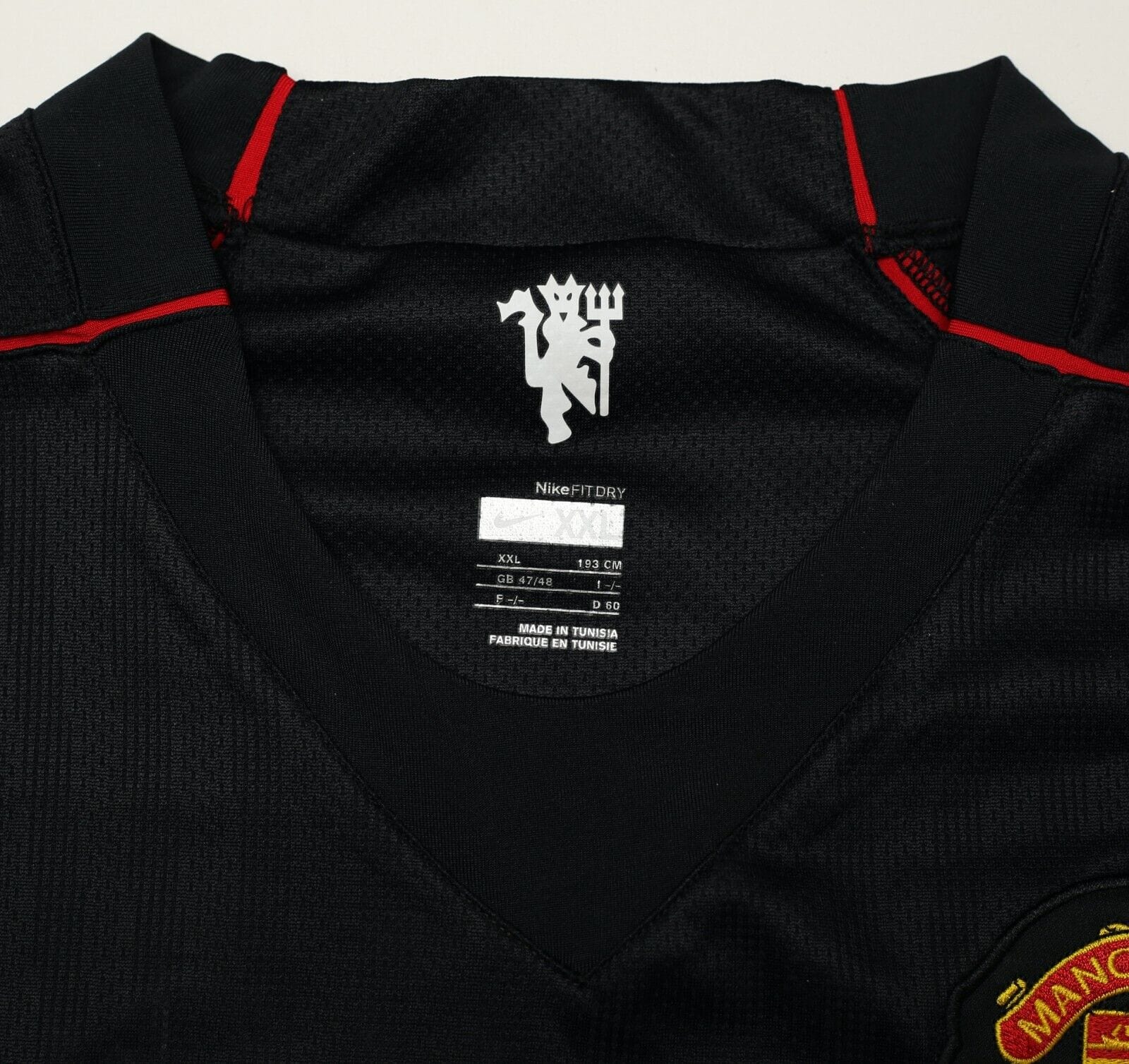 2007/08 #7 Manchester United Vintage Nike Away Football Shirt (XXL)