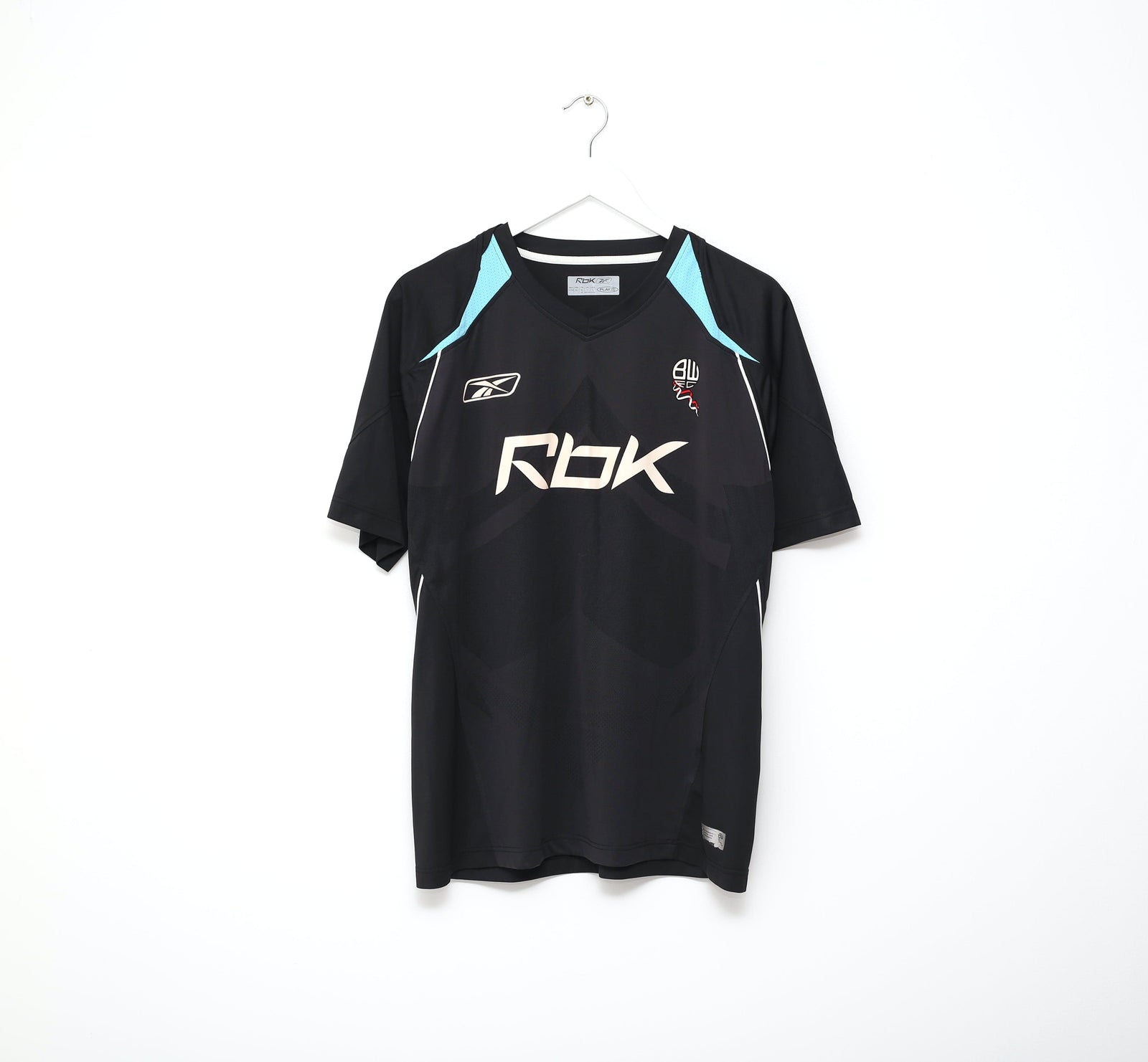 2007/08 ANELKA #39 Bolton Wanderers Vintage Reebok Away Football Shirt (M/L)