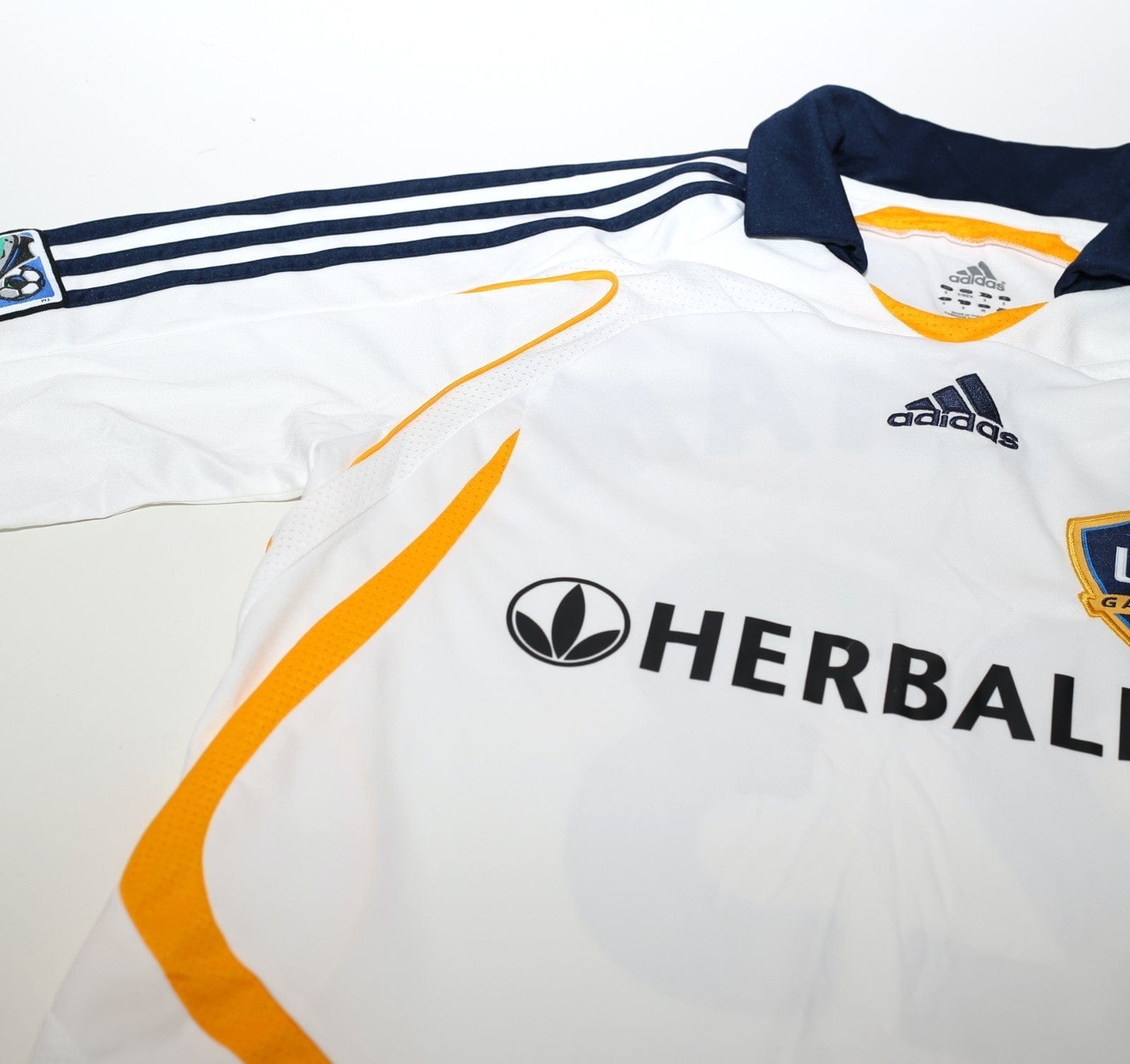 2007/08 BECKHAM #23 LA Galaxy Vintage adidas Home Football Soccer Shirt (S) MLS