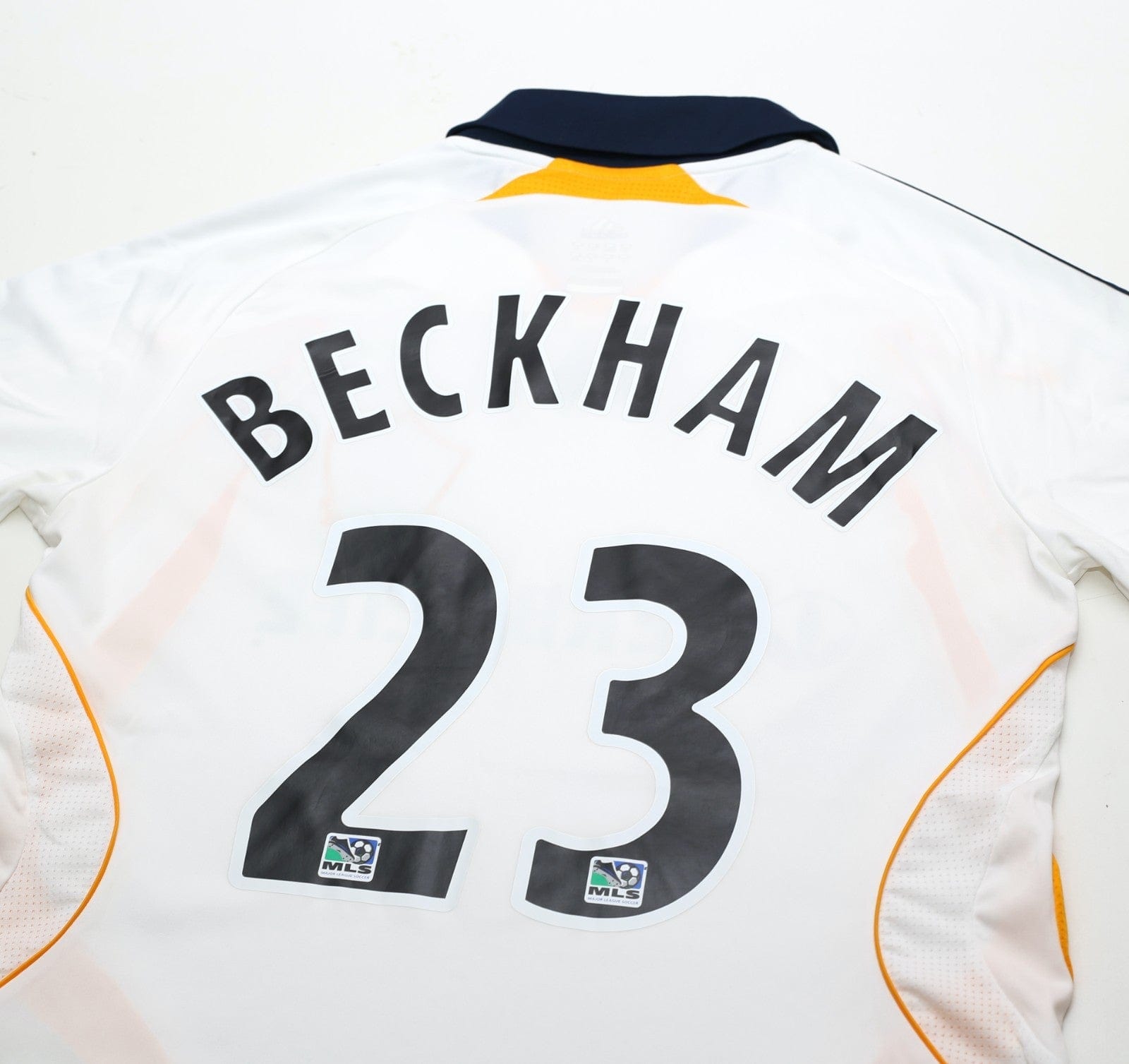 2007/08 BECKHAM #23 LA Galaxy Vintage adidas Home Football Soccer Shirt (S) MLS