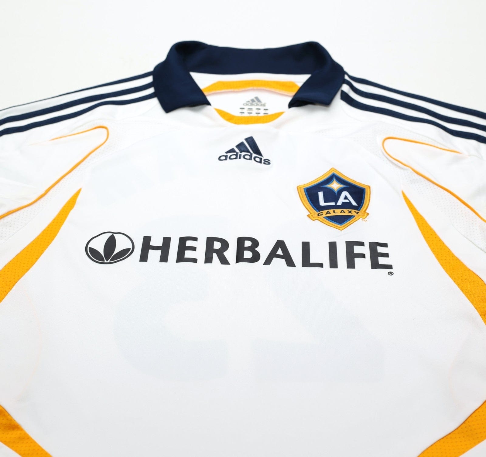2007/08 BECKHAM #23 LA Galaxy Vintage adidas Home Football Soccer Shirt (S) MLS