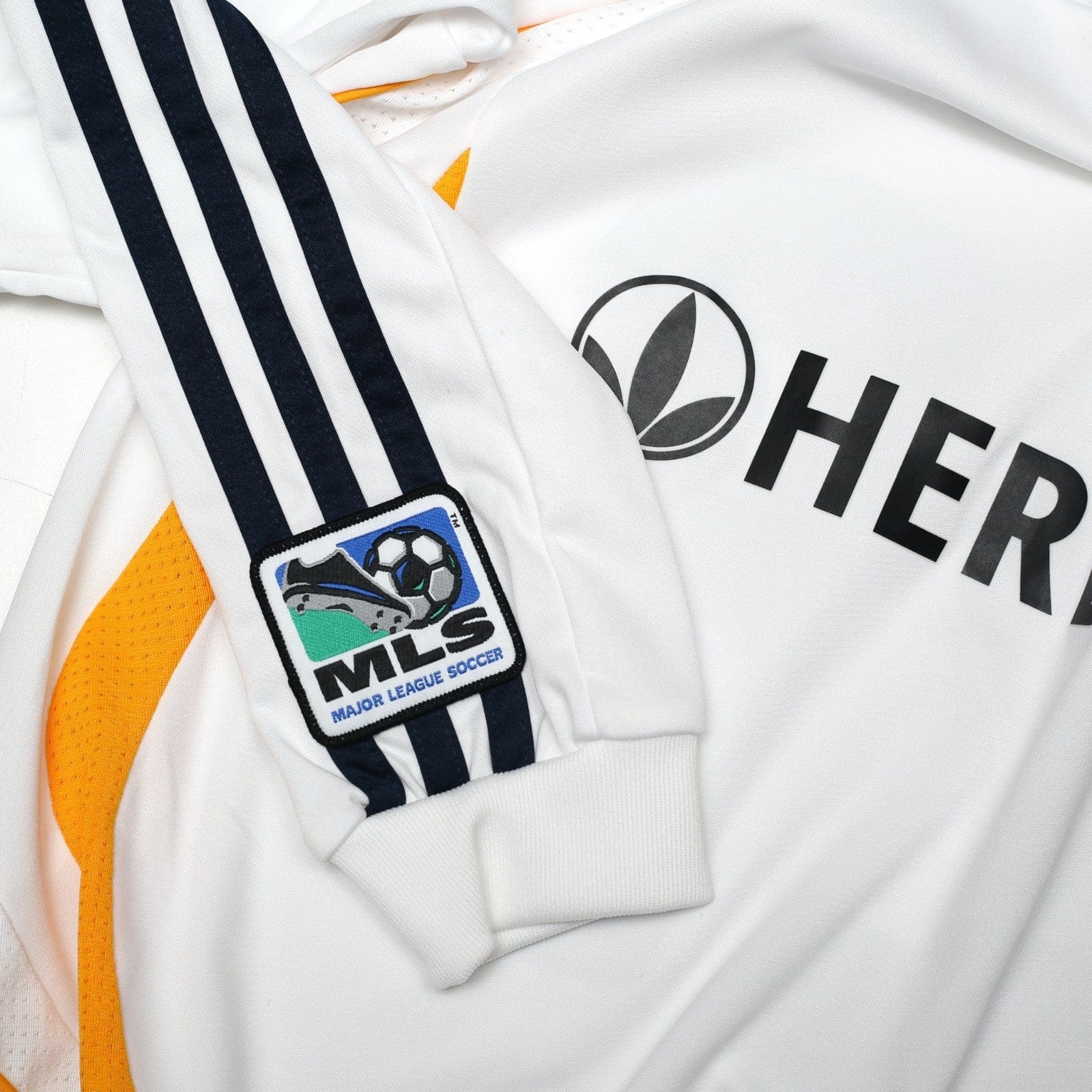 2007/08 Beckham #23 LA Galaxy Vintage adidas L/S Home Football Soccer Shirt (S)