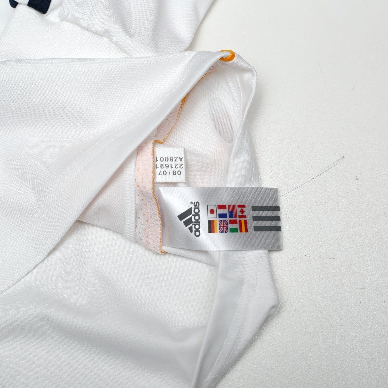 2007/08 Beckham #23 LA Galaxy Vintage adidas L/S Home Football Soccer Shirt (S)