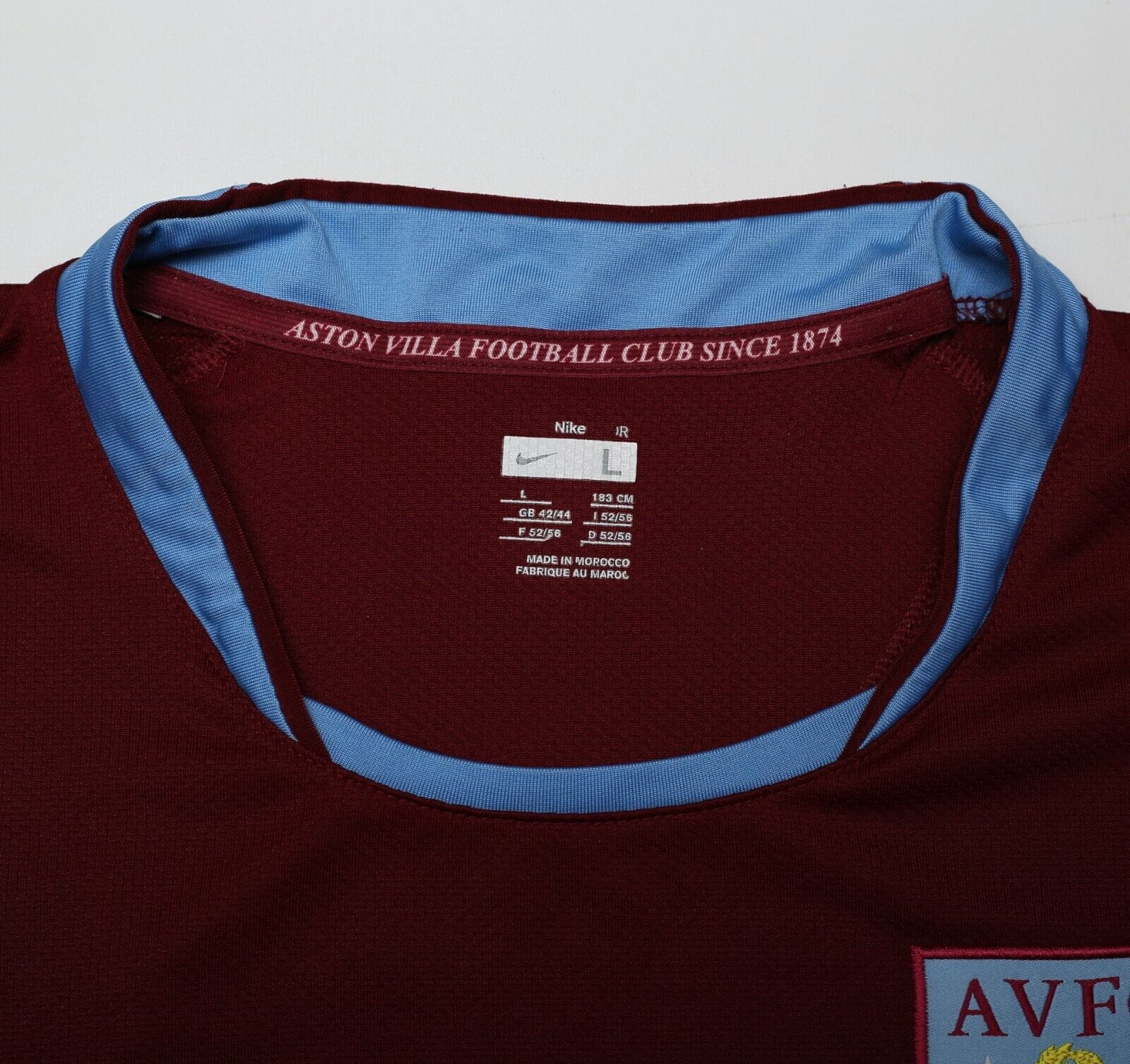 2007/08 CAREW #10 Aston Villa Vintage Nike Home Football Shirt (L)