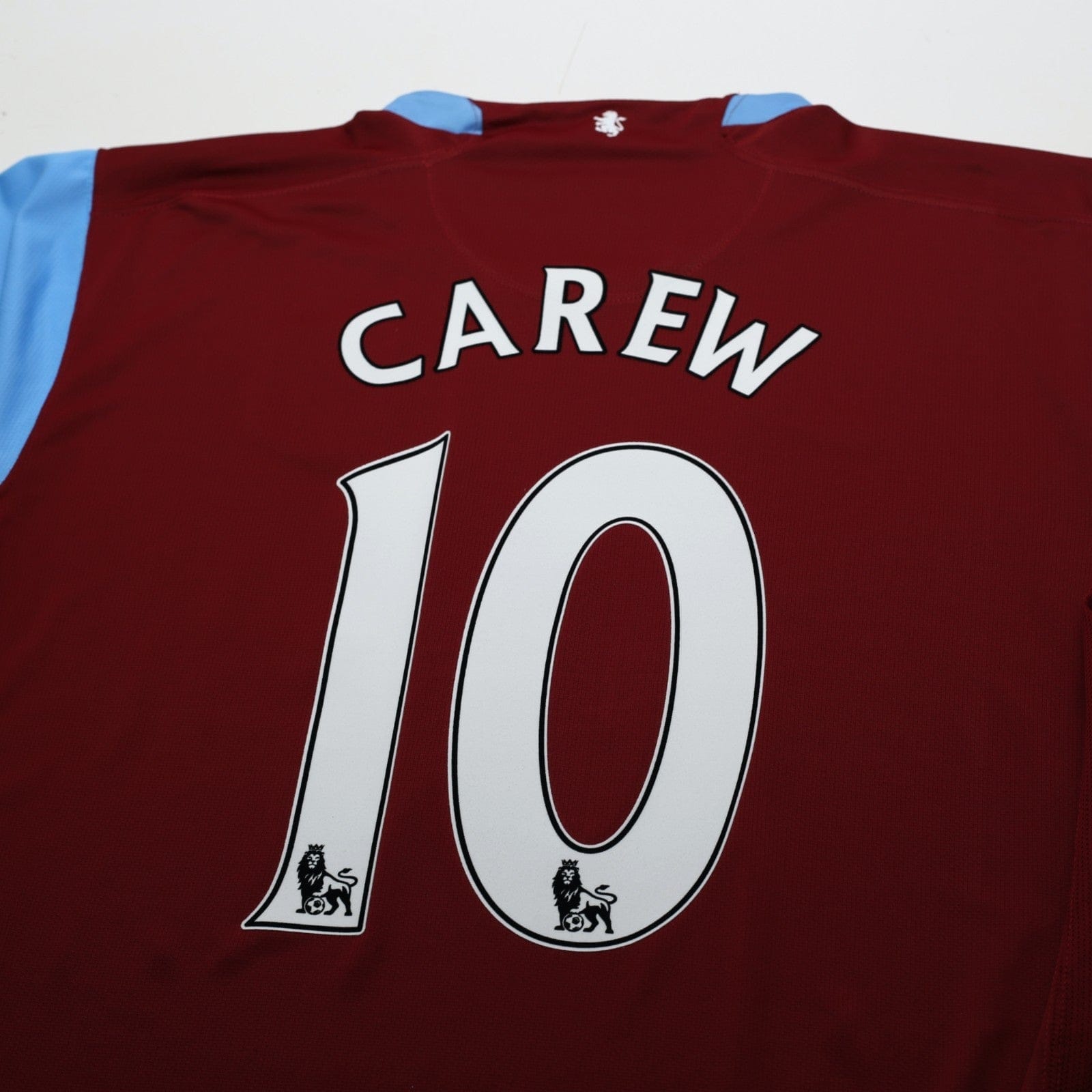2007/08 Carew #10 Aston Villa Vintage Nike Home Football Shirt (XL)