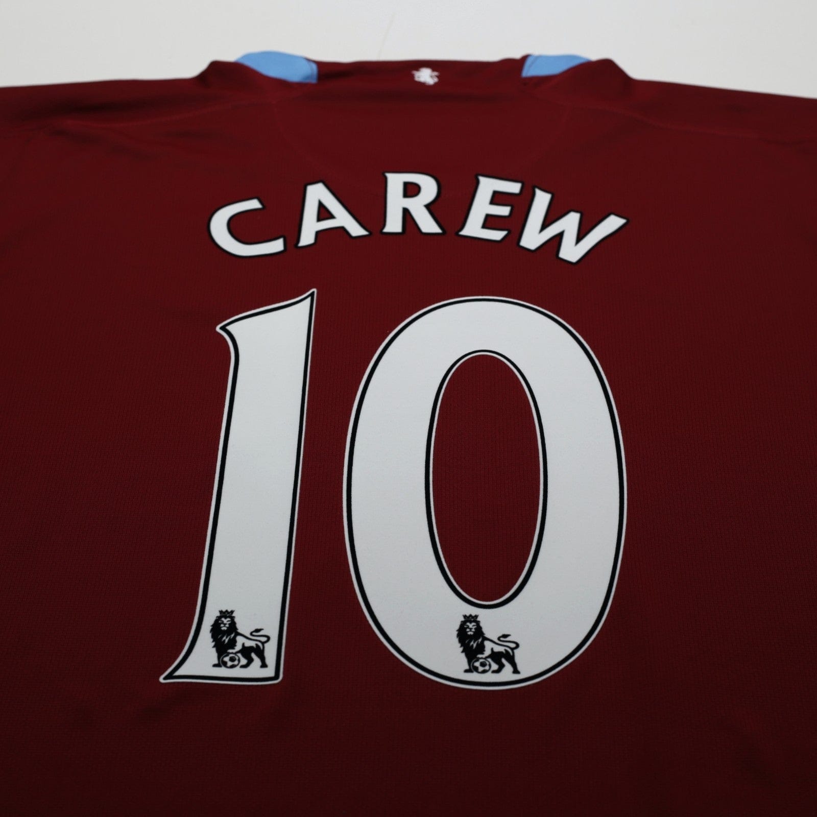 2007/08 Carew #10 Aston Villa Vintage Nike Home Football Shirt (XL)