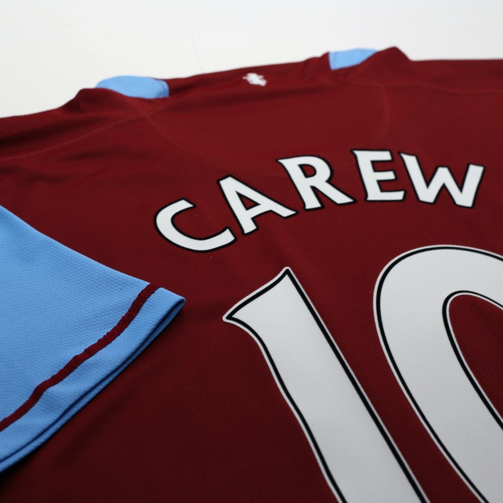 2007/08 Carew #10 Aston Villa Vintage Nike Home Football Shirt (XL)