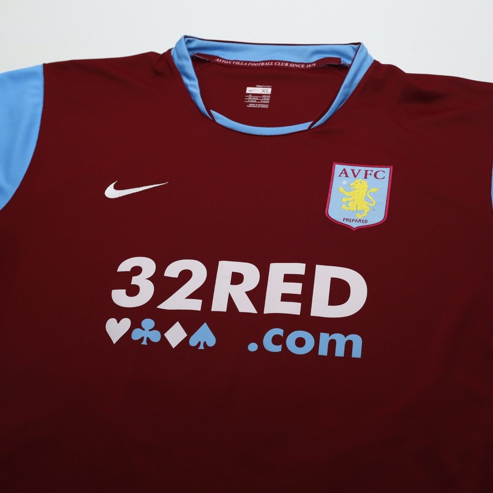 2007/08 Carew #10 Aston Villa Vintage Nike Home Football Shirt (XL)