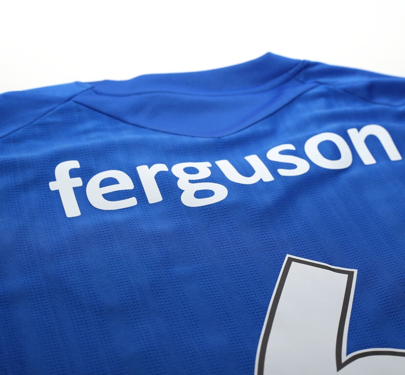 2007/08 FERGUSON #6 Rangers Vintage Umbro UEFA Cup Final Football Shirt (L/XL)