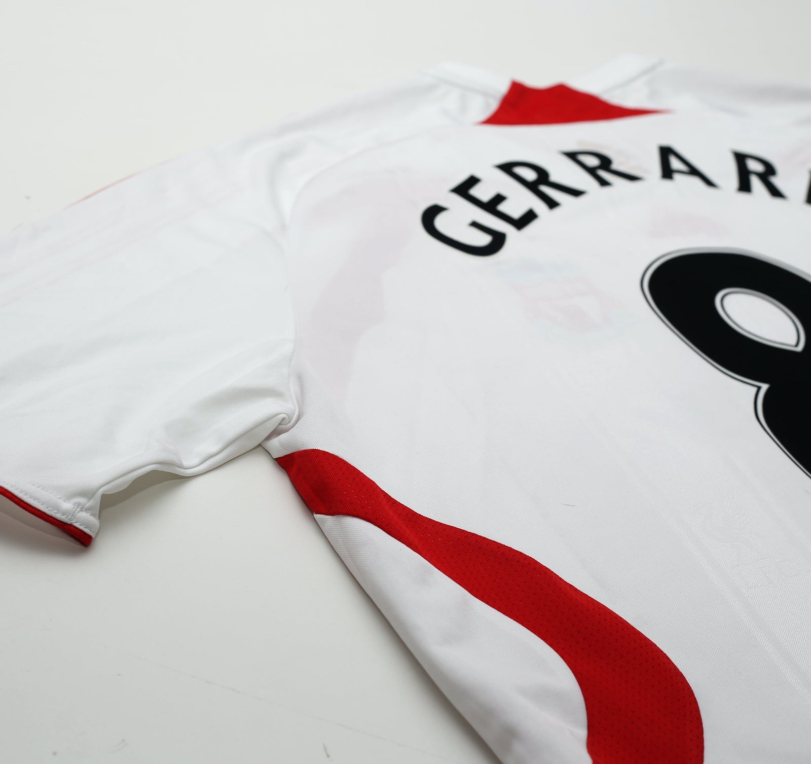 2007/08 GERRARD #8 Liverpool adidas Away Football Shirt (XL)