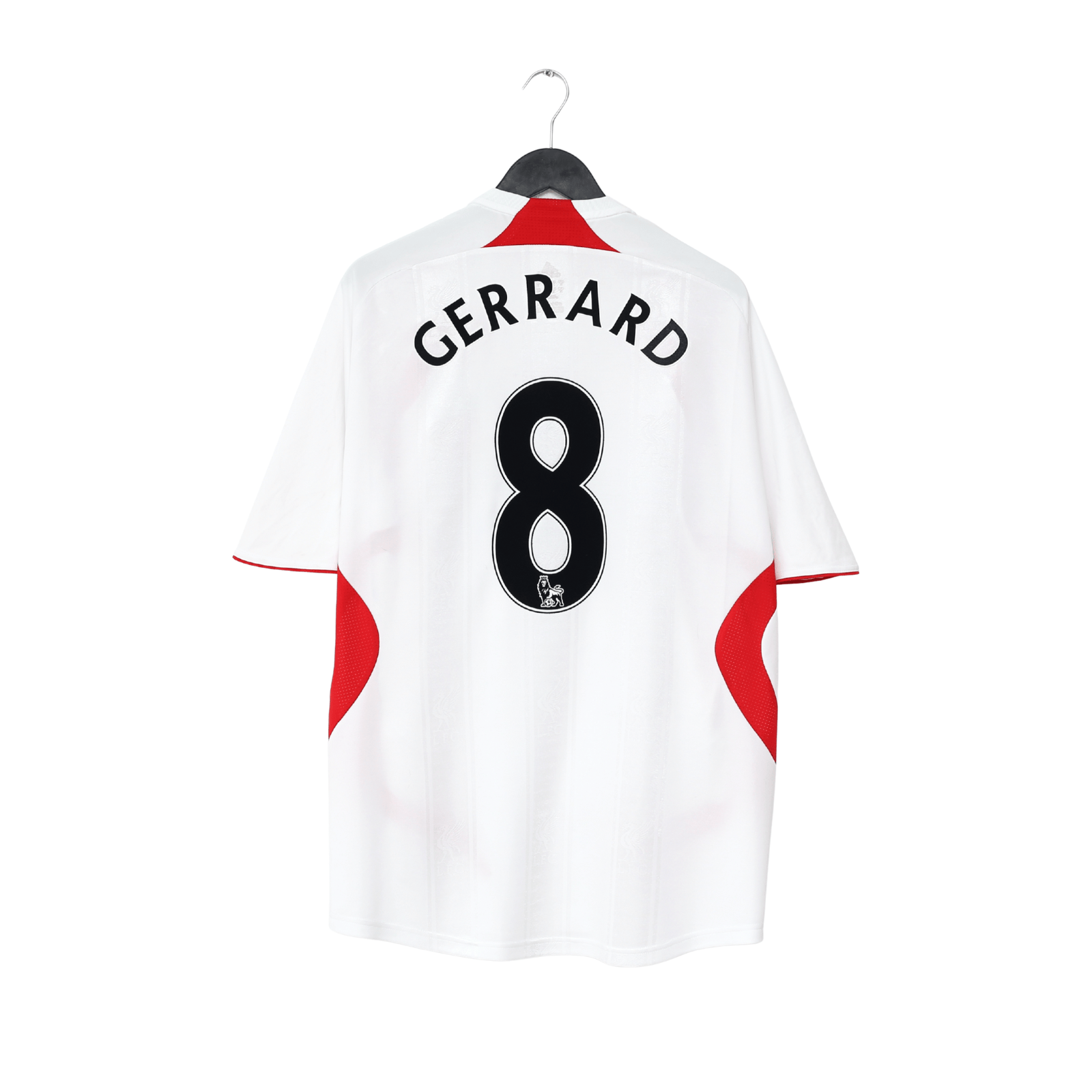 2007/08 GERRARD #8 Liverpool adidas Away Football Shirt (XL)