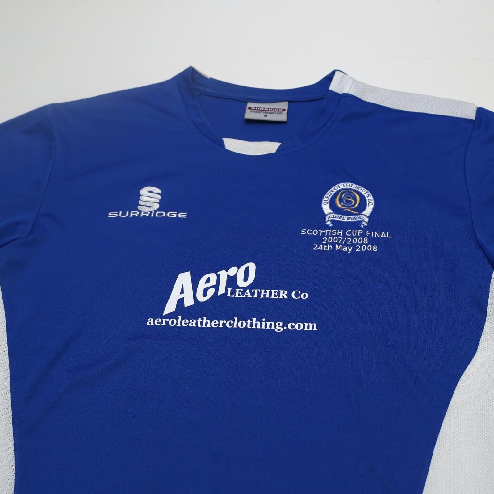 2007/08 Queen Of The South Surridge Home Scottish Cup Final Football Shirt (M)