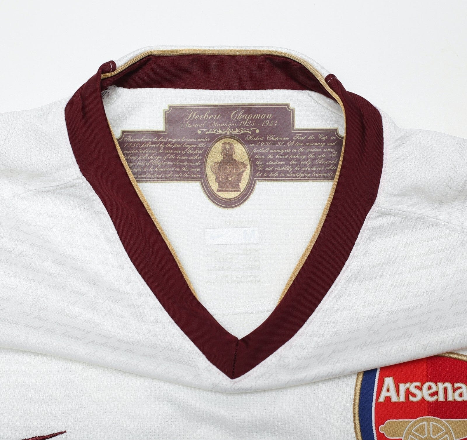 2007/08 ROSICKY #7 Arsenal Vintage Nike Away Football Shirt (M)