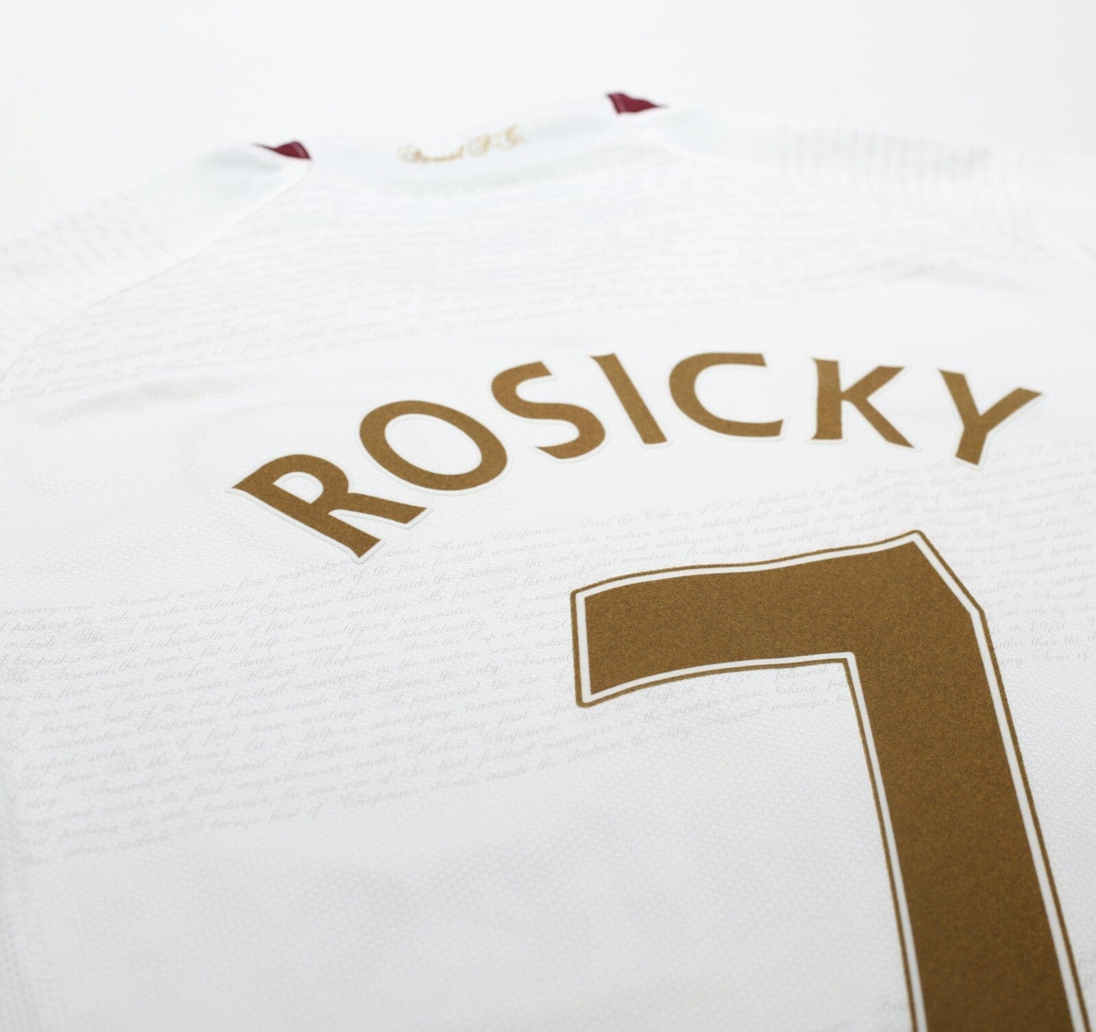 2007/08 ROSICKY #7 Arsenal Vintage Nike Away Football Shirt (M)