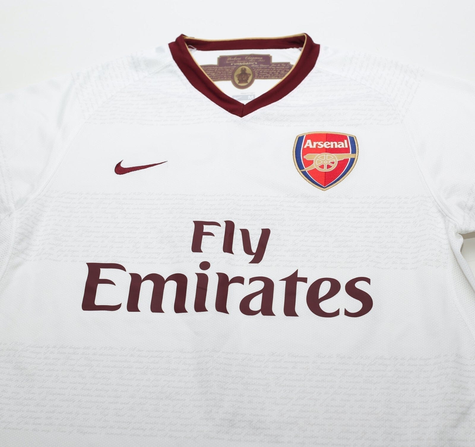 2007/08 ROSICKY #7 Arsenal Vintage Nike Away Football Shirt (M)
