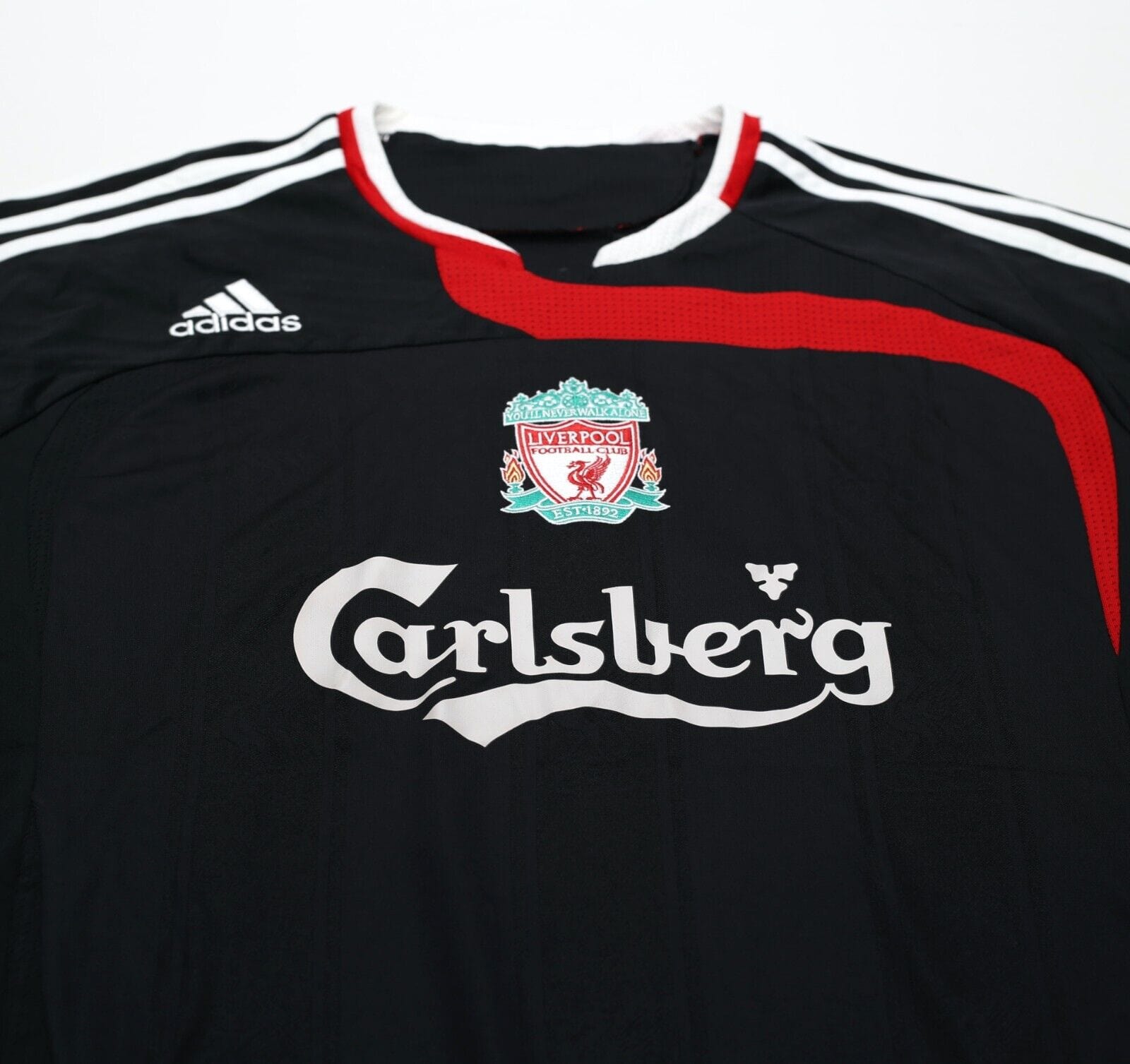 2007/08 TORRES #9 Liverpool Vintage adidas Third Football Shirt Jersey (M)