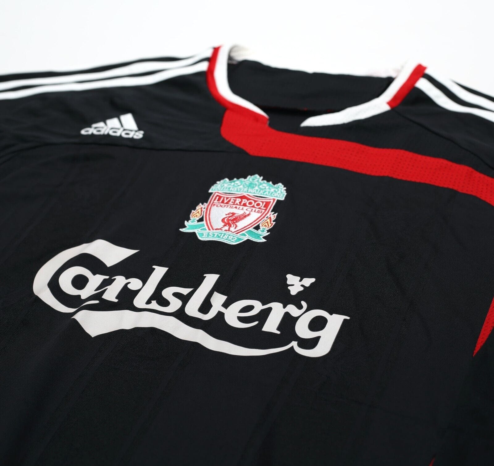 2007/08 TORRES #9 Liverpool Vintage adidas Third Football Shirt Jersey (M)