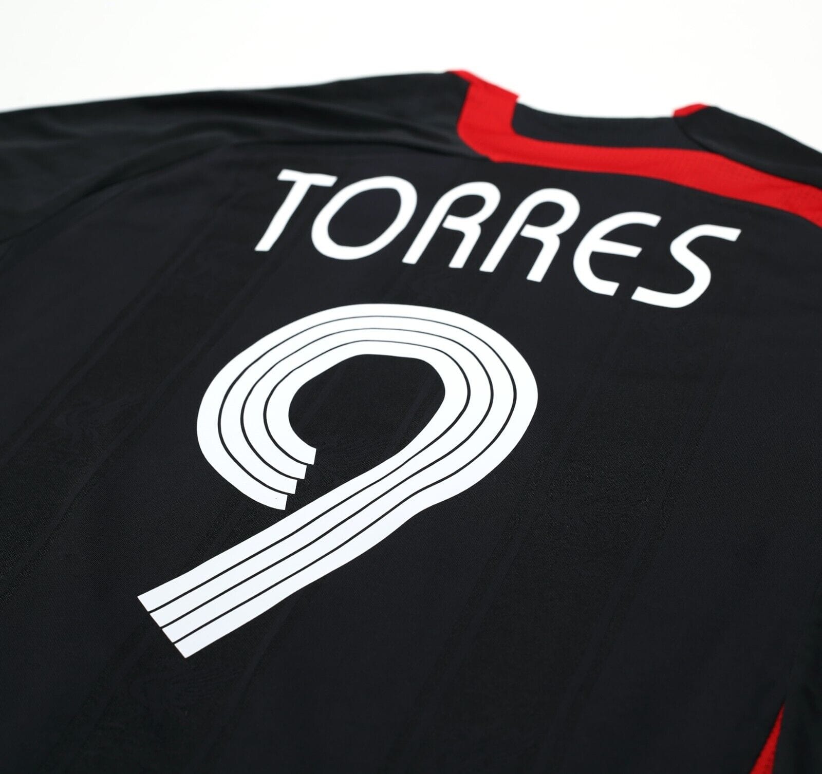 2007/08 TORRES #9 Liverpool Vintage adidas Third Football Shirt Jersey (M)