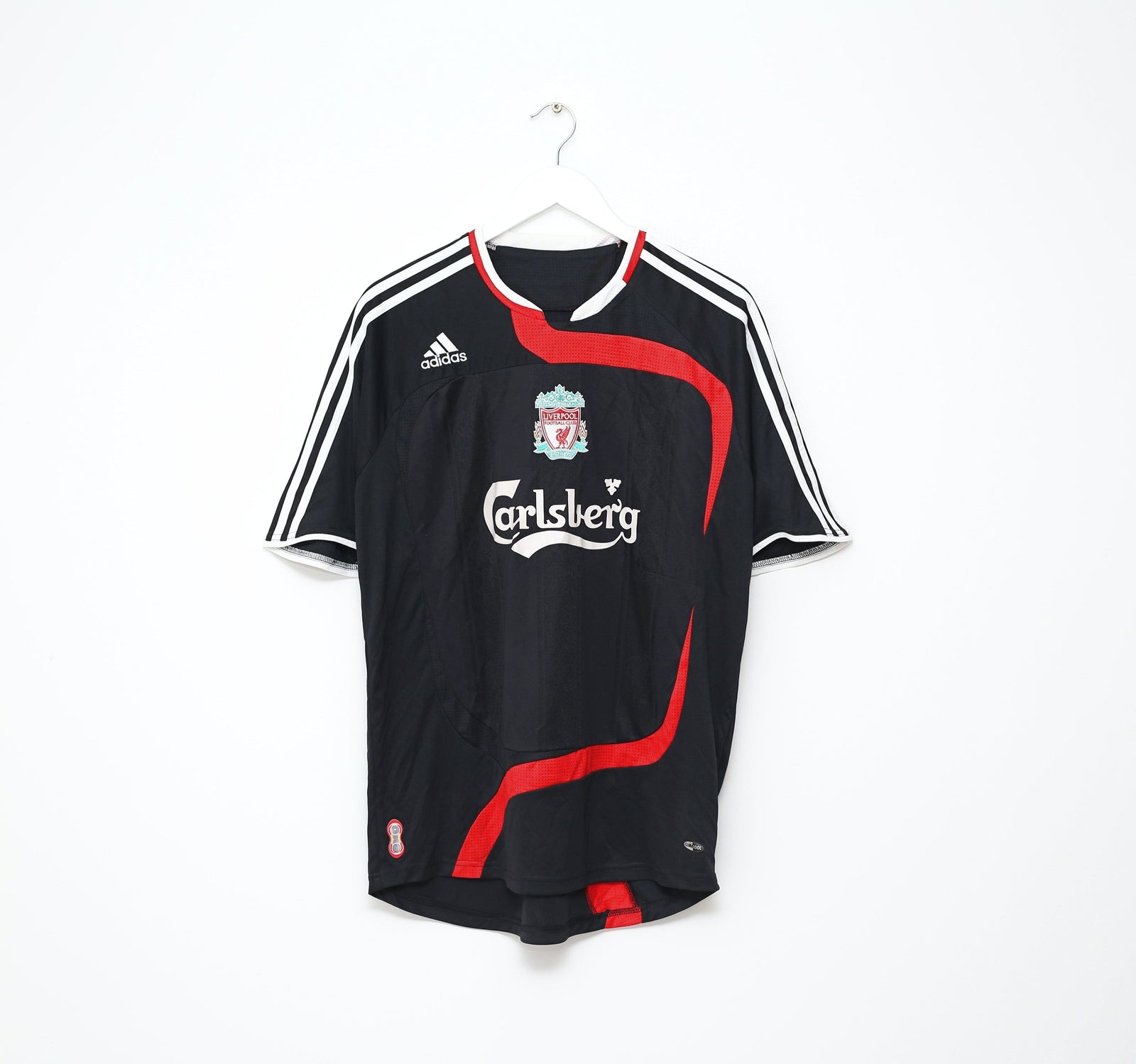 2007/08 TORRES #9 Liverpool Vintage adidas Third Football Shirt Jersey (M)