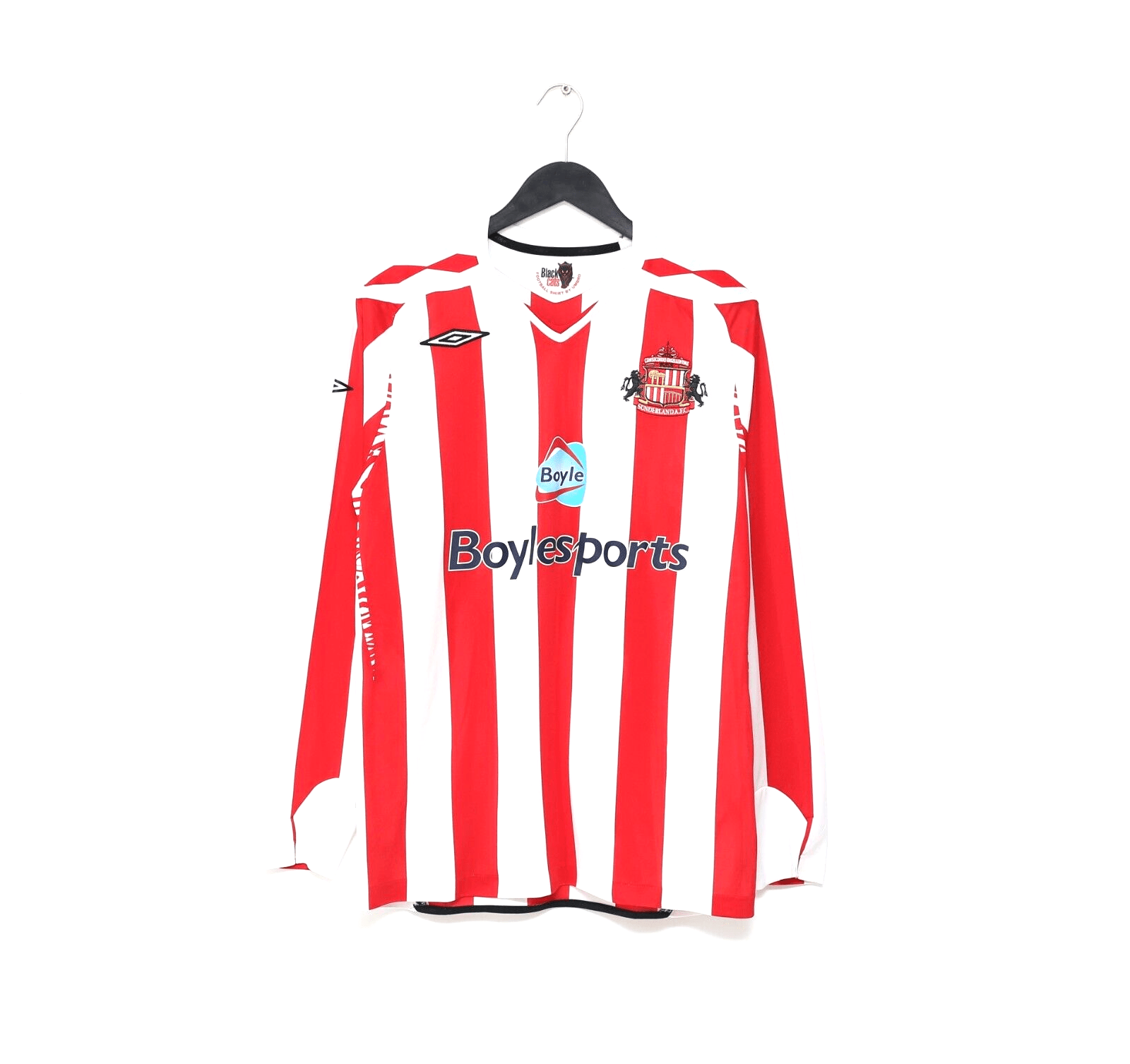 2007/08 YORKE #19 Sunderland Vintage Umbro L/S Football Shirt (M/L)