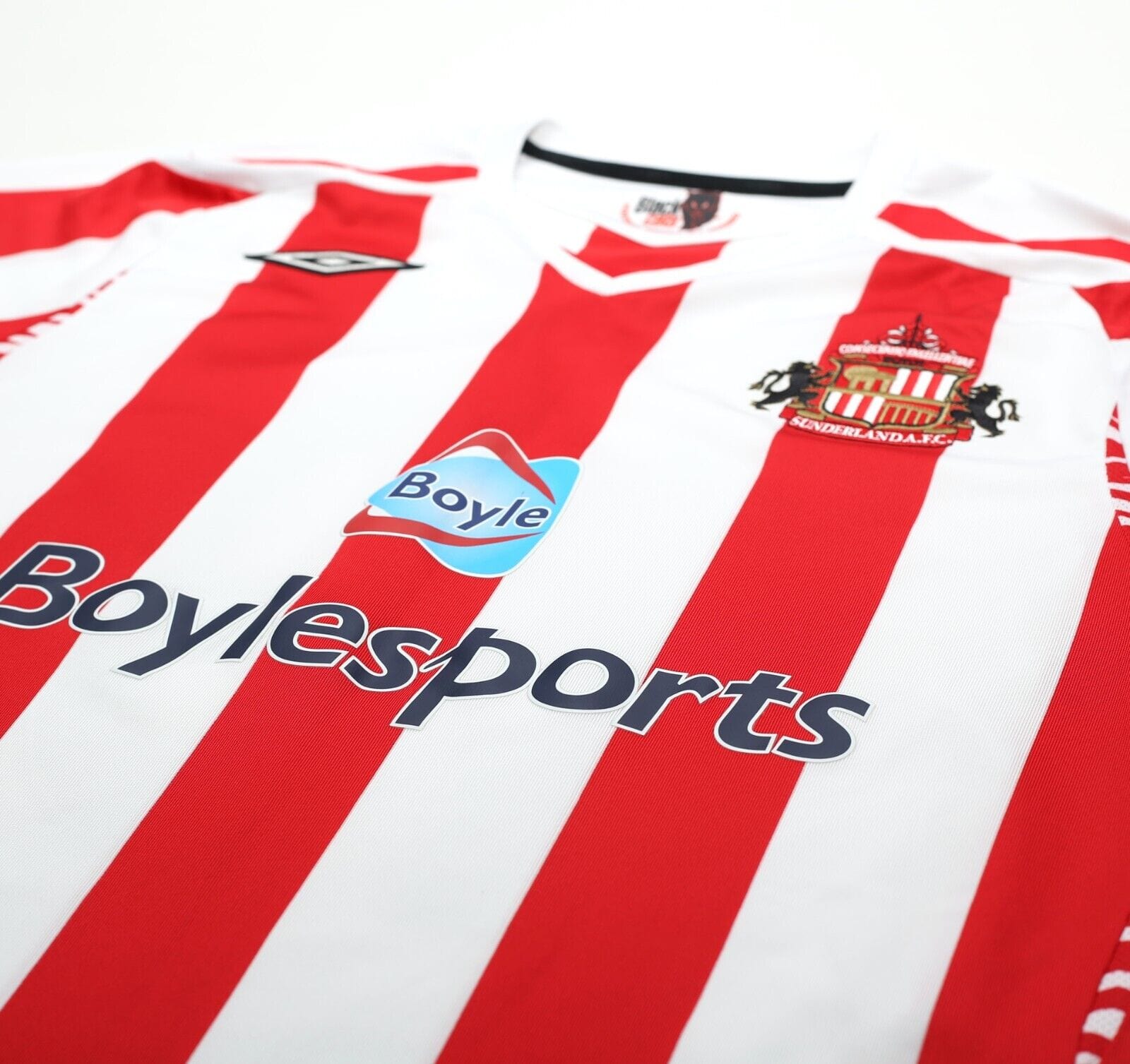 2007/08 YORKE #19 Sunderland Vintage Umbro L/S Football Shirt (M/L)