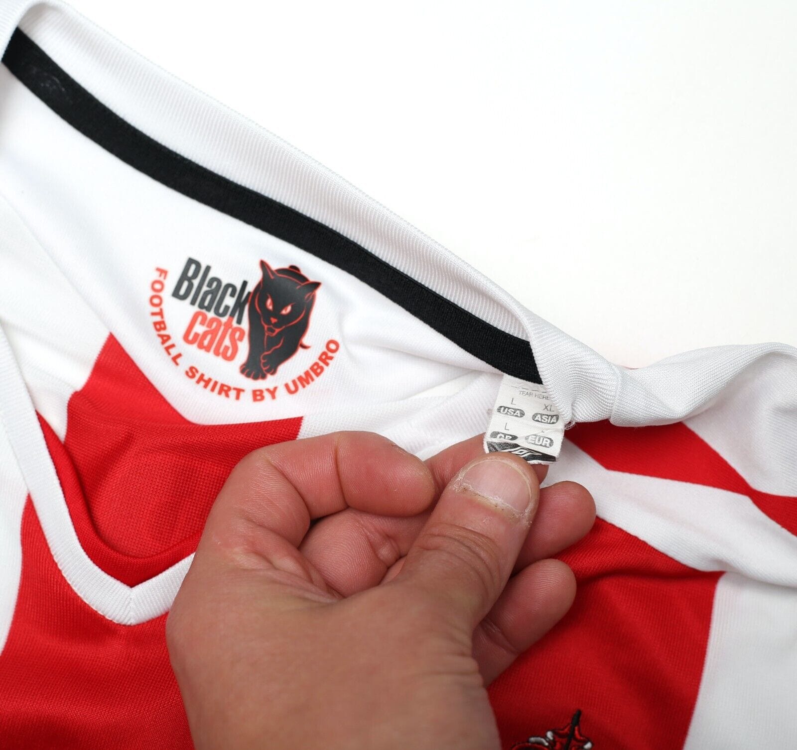 2007/08 YORKE #19 Sunderland Vintage Umbro L/S Football Shirt (M/L)