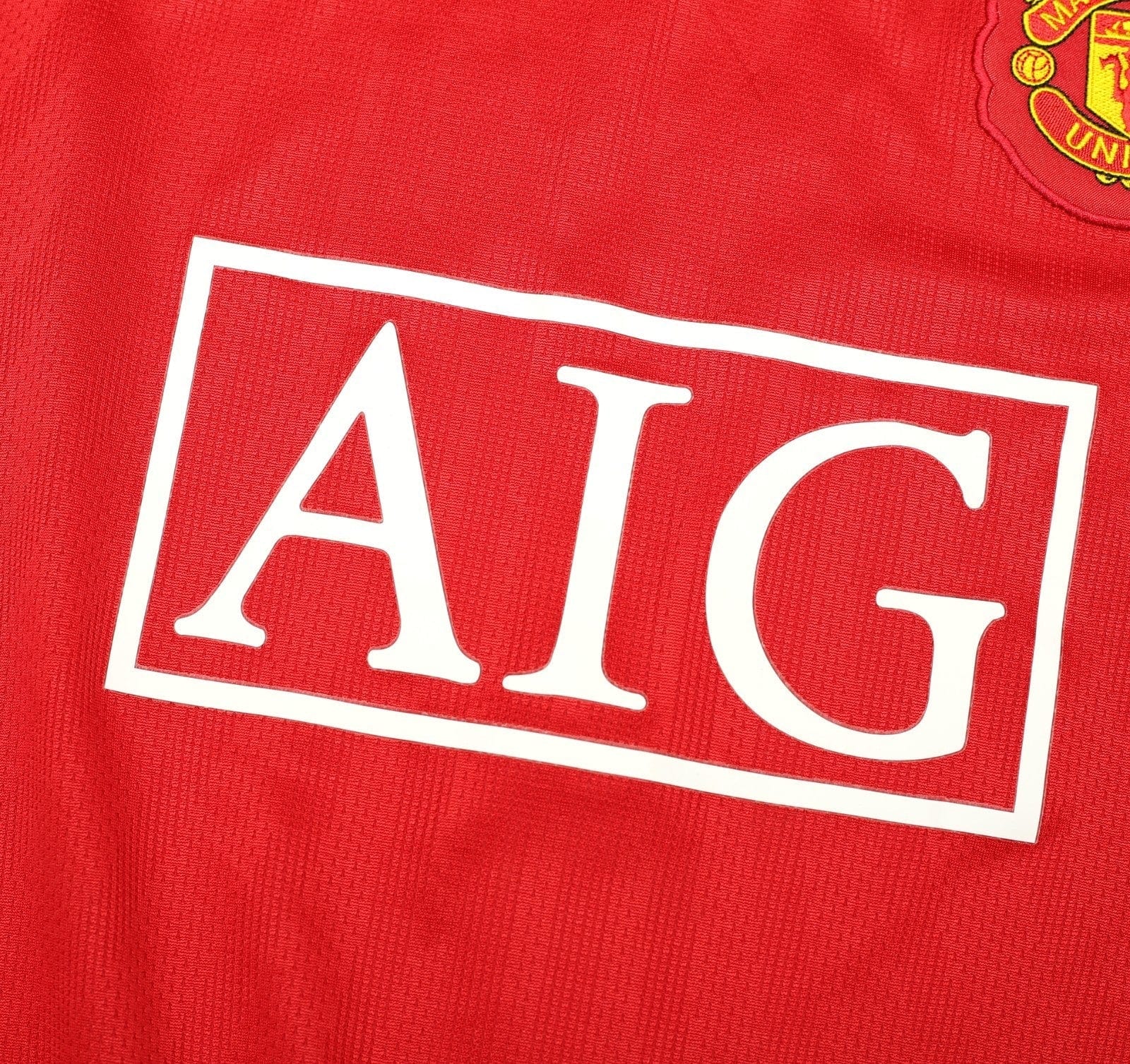 2007/09 RONALDO #7 Manchester United Vintage Nike Home Football Shirt (XL)