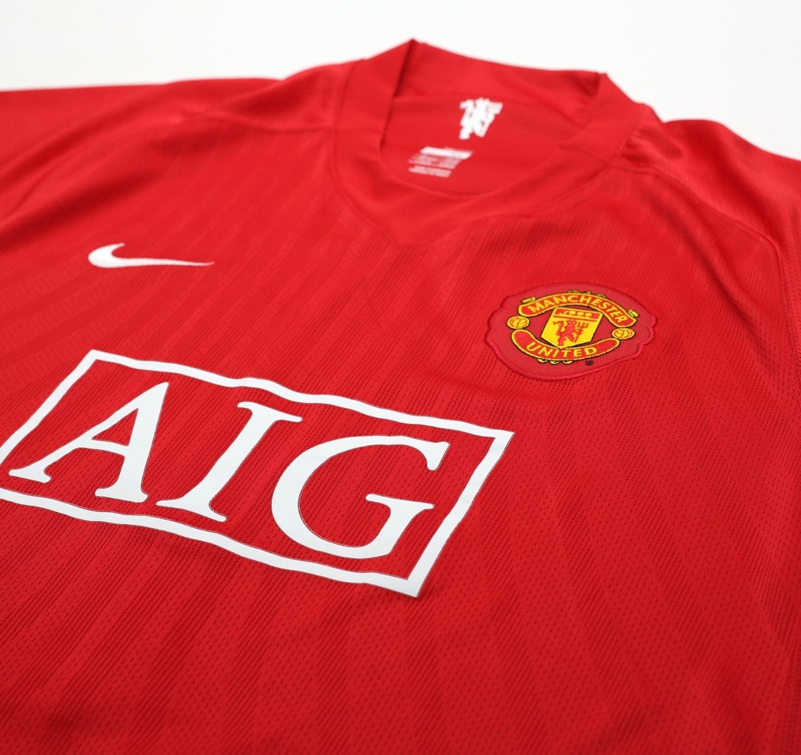 2007/09 RONALDO #7 Manchester United Vintage Nike Home Football Shirt (XL)