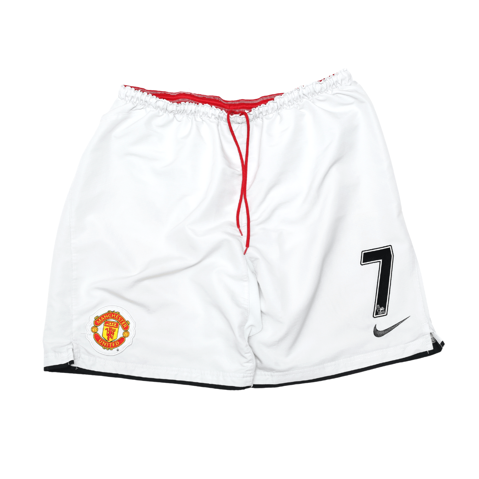 2007/09 RONALDO #7 Manchester United Vintage Nike Home Football Shorts (L) 34/36
