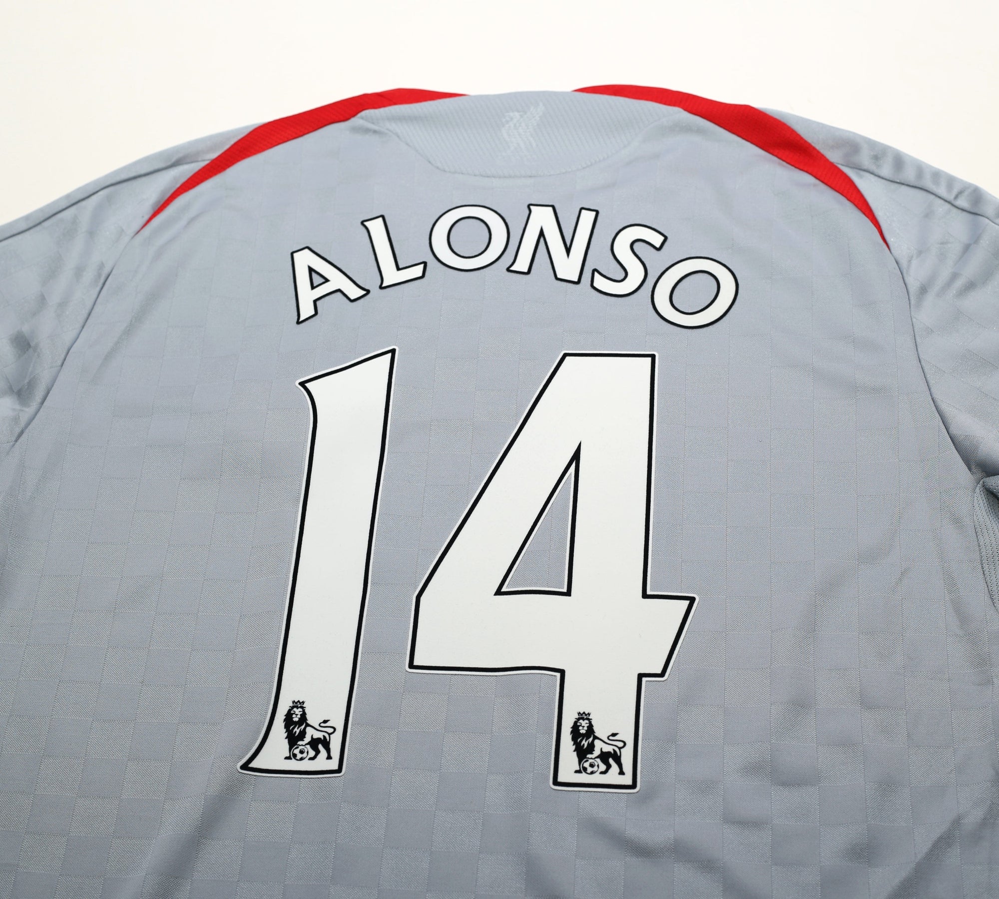 2008/09 ALONSO #14 Liverpool Vintage Adidas Away Football Shirt (XL)