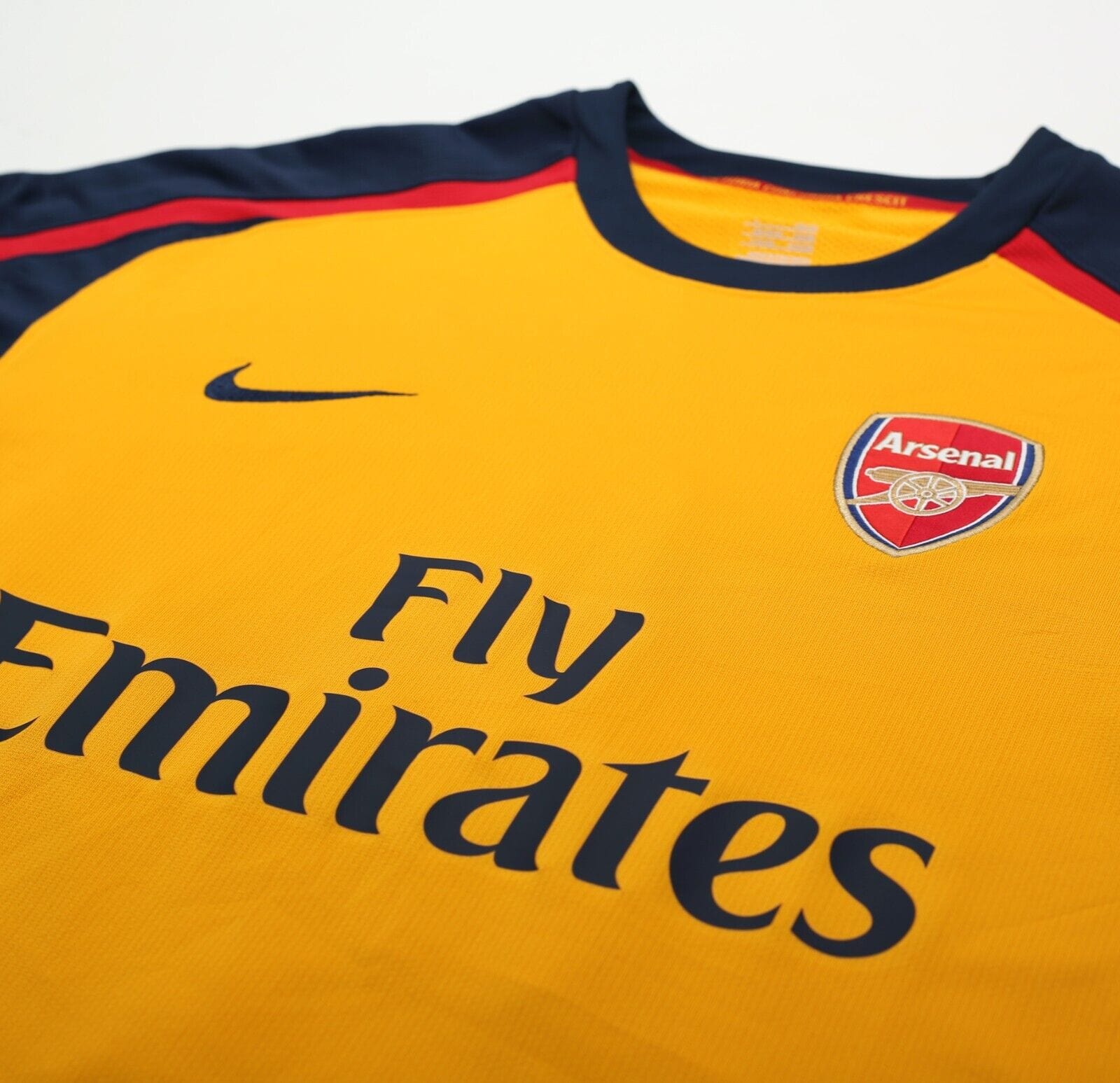2008/09 FABREGAS #4 Arsenal Vintage Nike MATCH ISSUE Away Football Shirt SIGNED