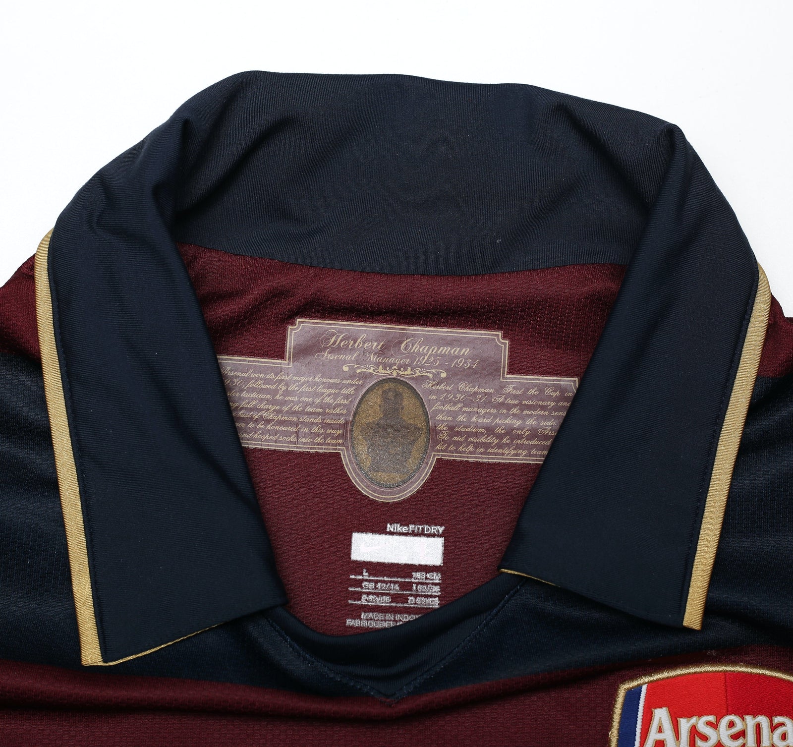 2008/09 FABREGAS #4 Arsenal Vintage Nike Third Football Shirt (L)