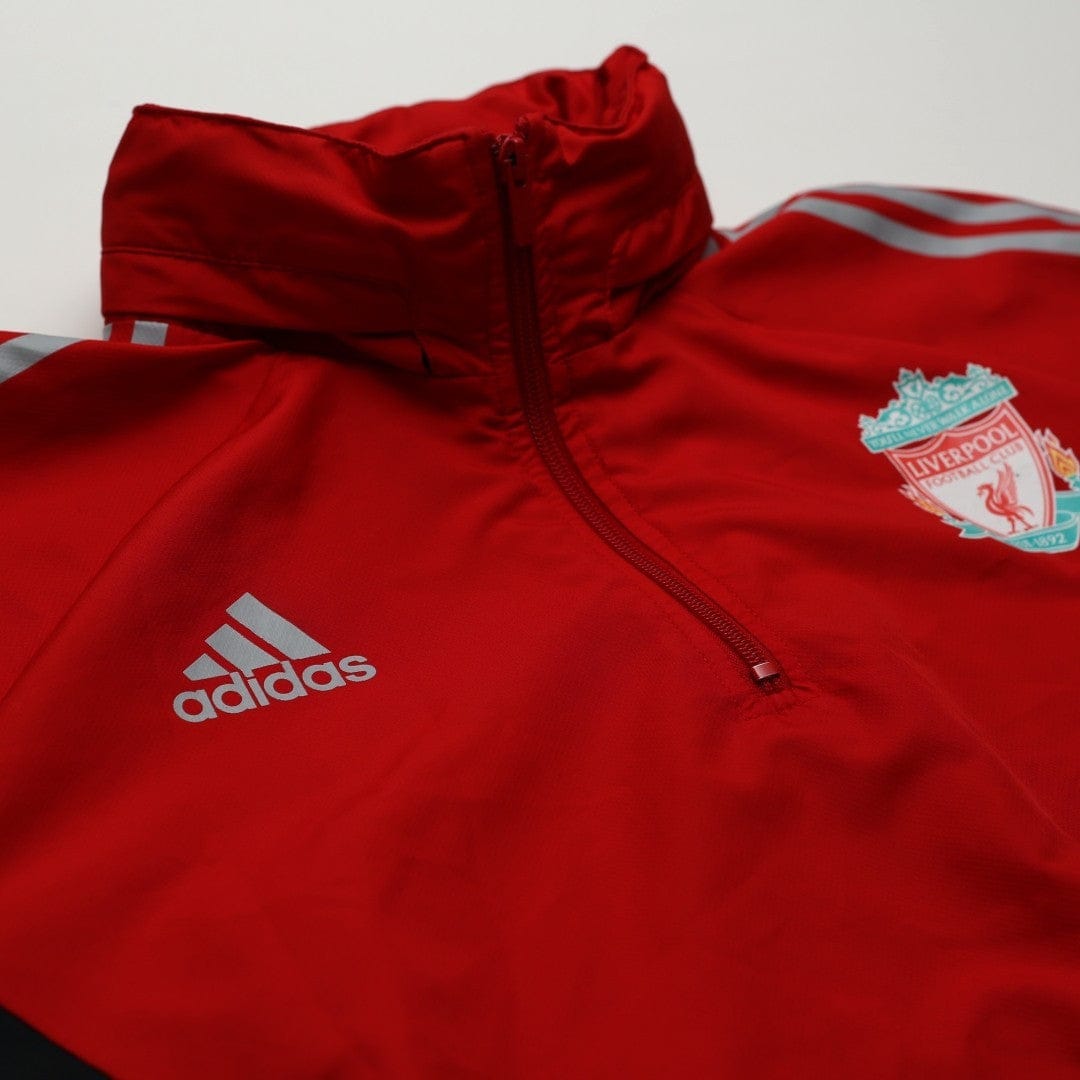 2008/09 Liverpool adidas Formotion Football Player Issue 1/4 Zip Training Top (L)
