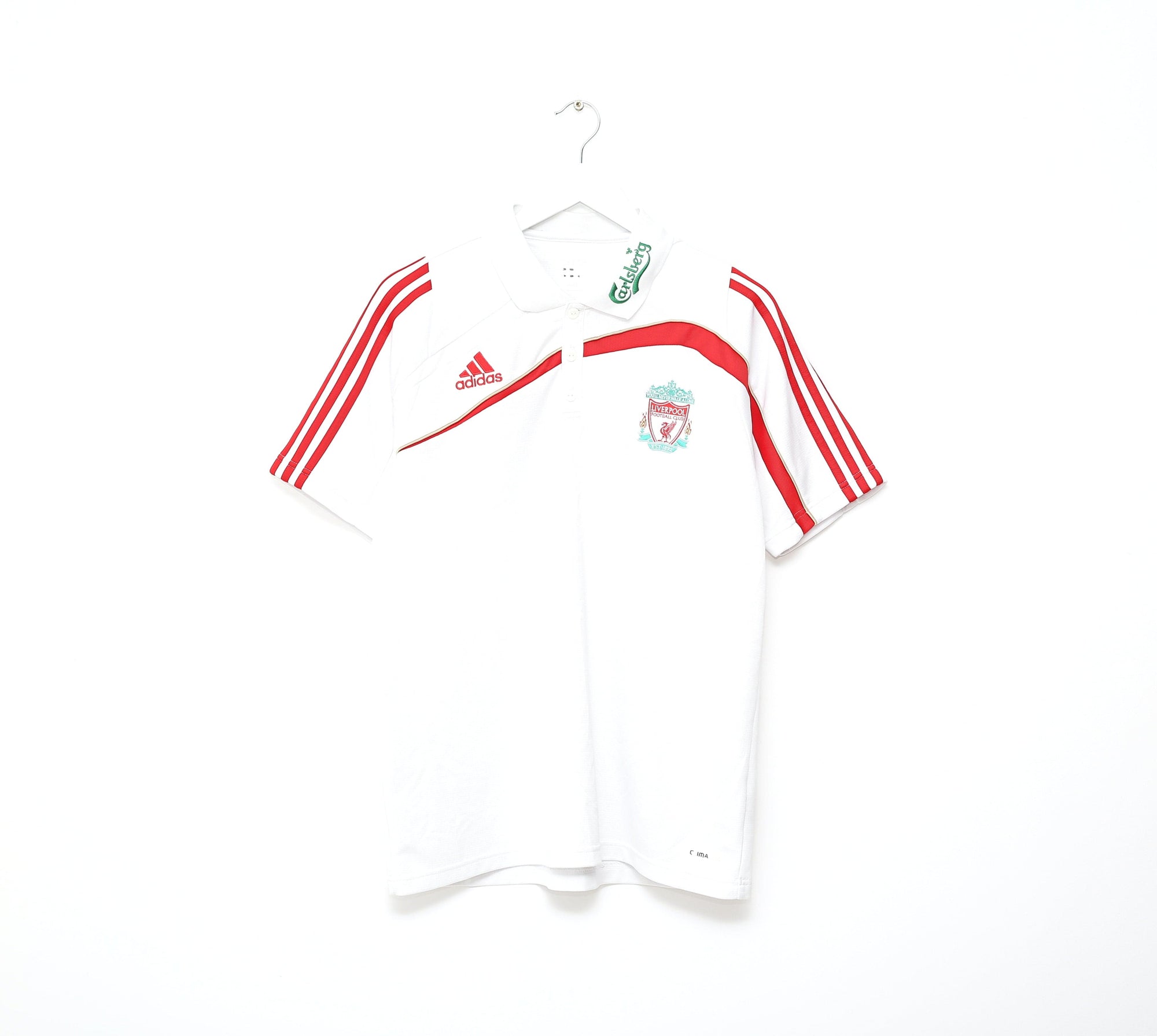 2008/09 LIVERPOOL Vintage Adidas Polo Football Shirt (L)