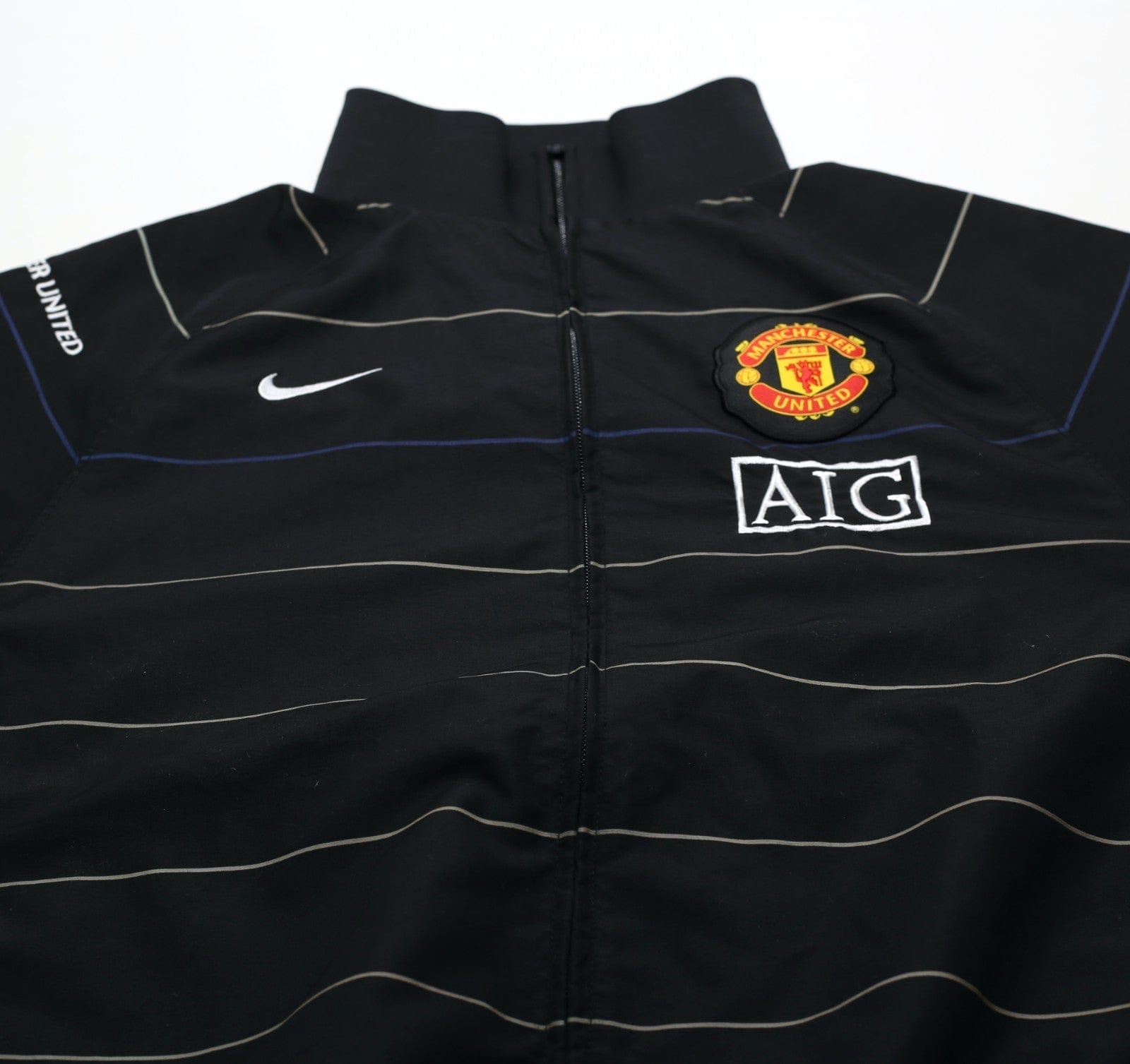 2008/09 MANCHESTER UNITED Vintage Nike Football Track Top Jacket (M/L)