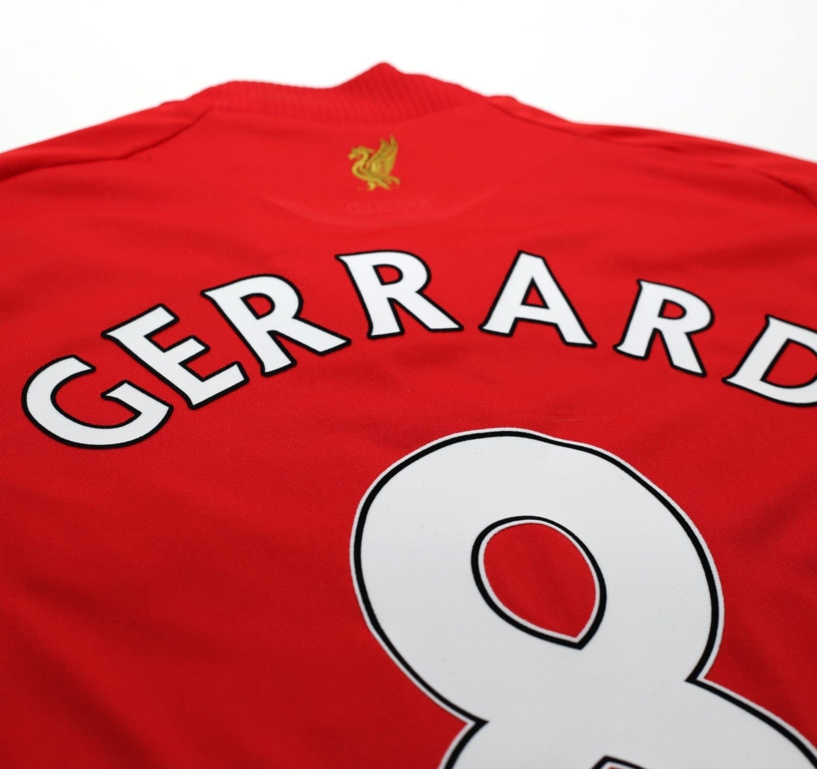 2008/10 GERRARD #8 Liverpool Vintage adidas Home Football Shirt (S)